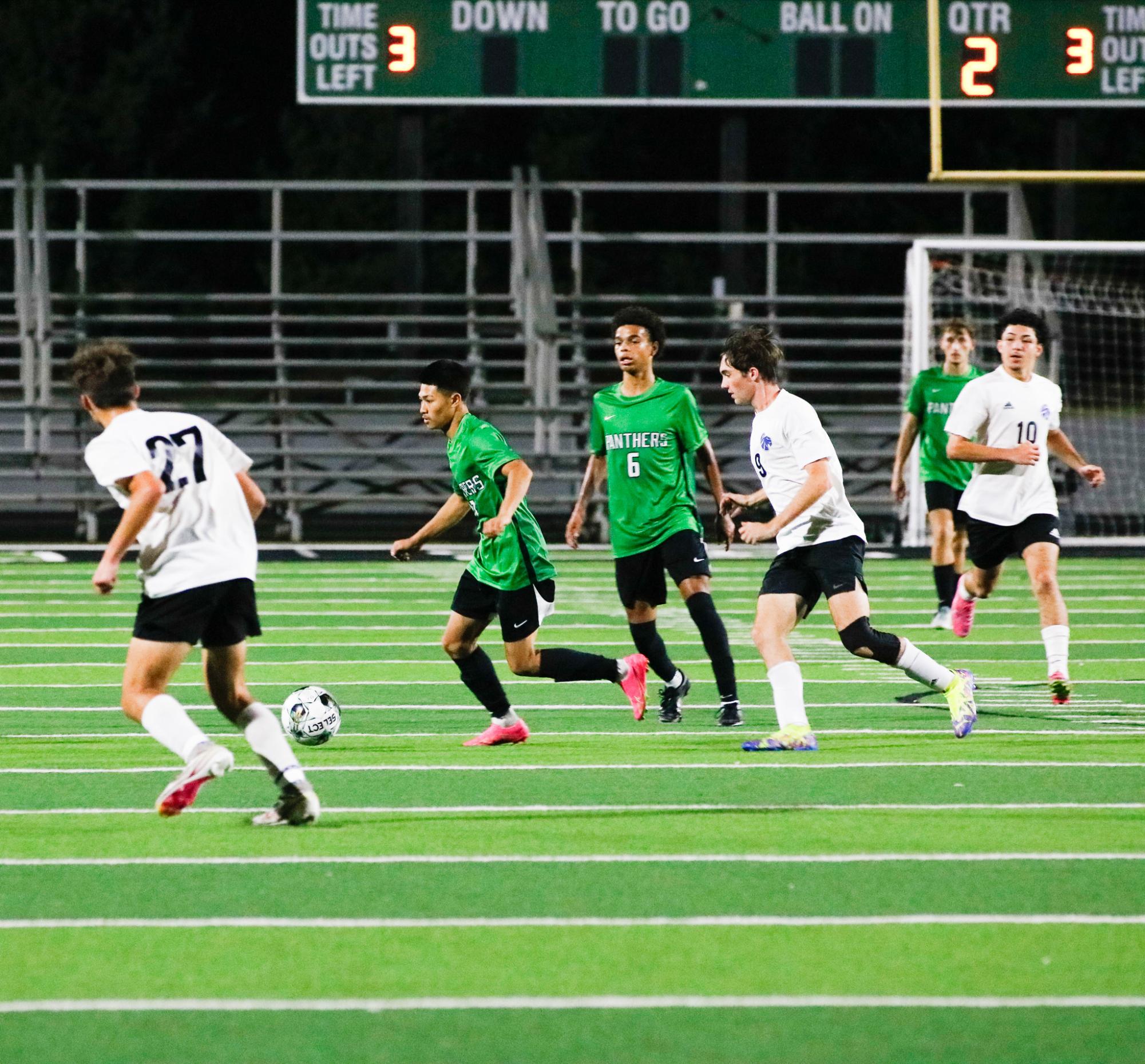 Boys varsity soccer vs. Goddard (Photos by Ava Mbawuike)