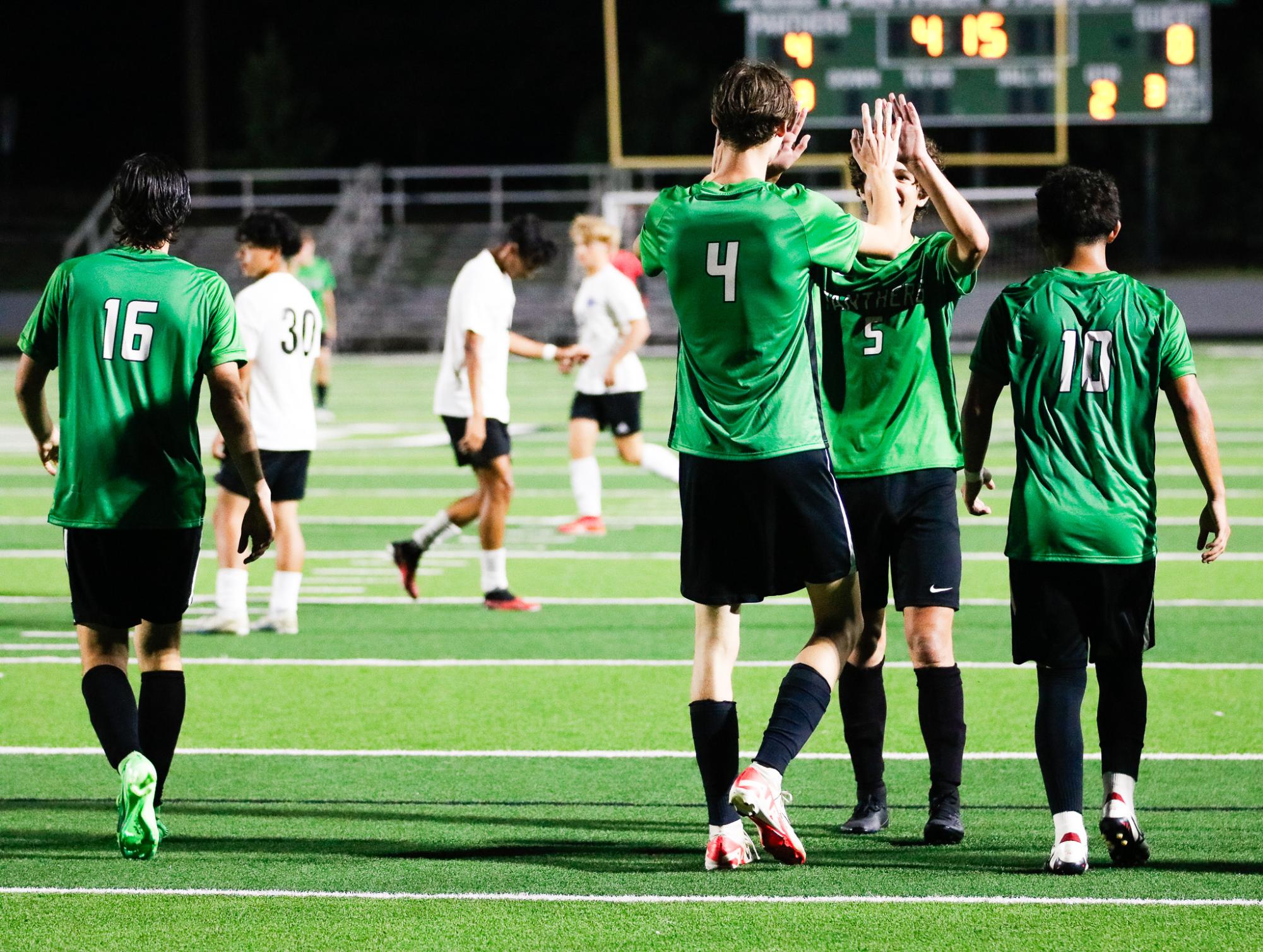 Boys varsity soccer vs. Goddard (Photos by Ava Mbawuike)