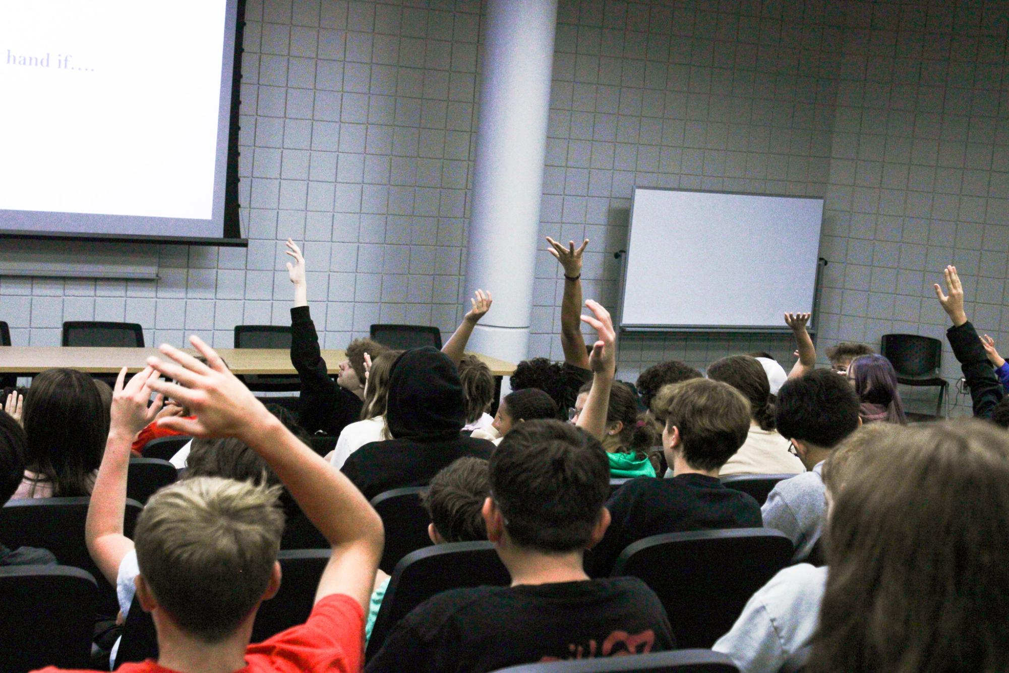 Speaker teaches freshman Reality 101 class (Photos by Alex Flores)