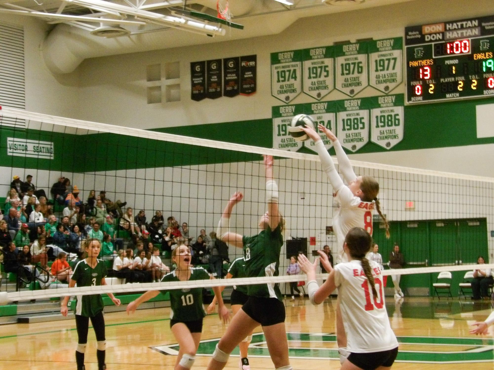 Varsity Volleyball vs Maize (Photos by Tripp Stratton)