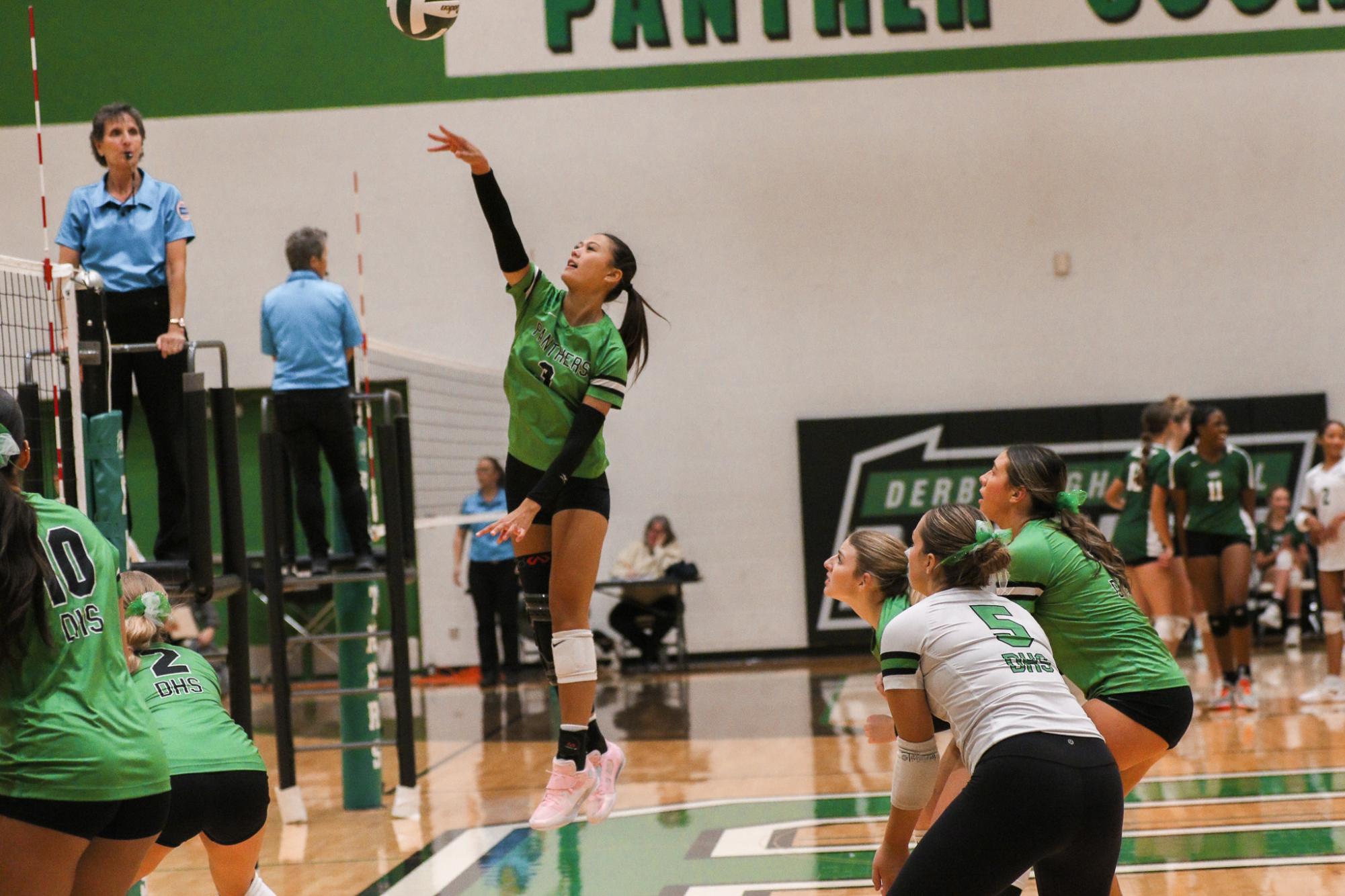 Varsity Volleyball vs. Maize (Photos by Liberty Smith)