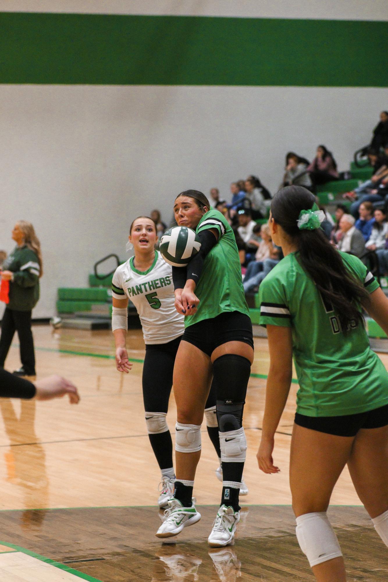 Varsity Volleyball vs. Maize (Photos by Liberty Smith)