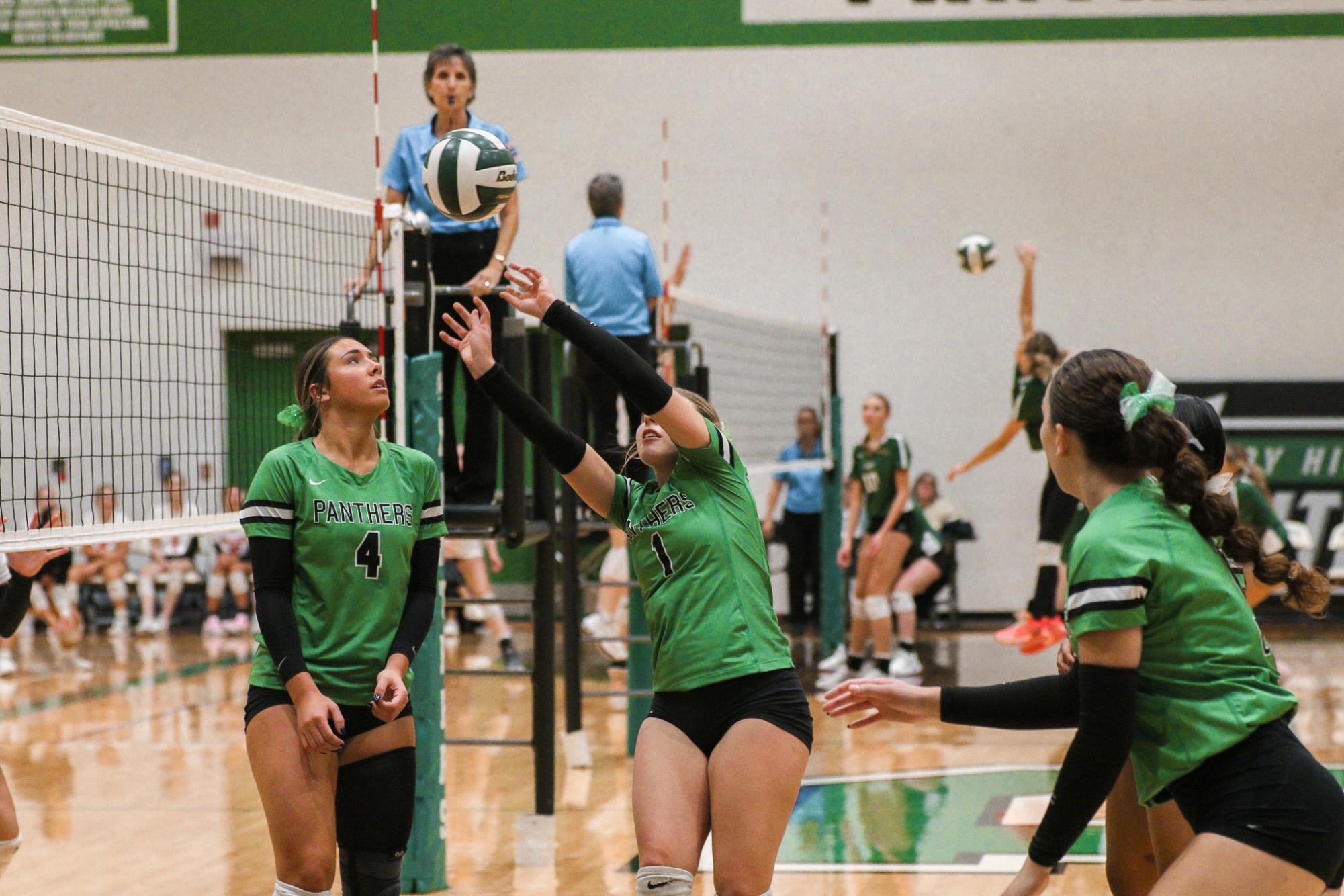 Varsity Volleyball vs. Maize (Photos by Liberty Smith)