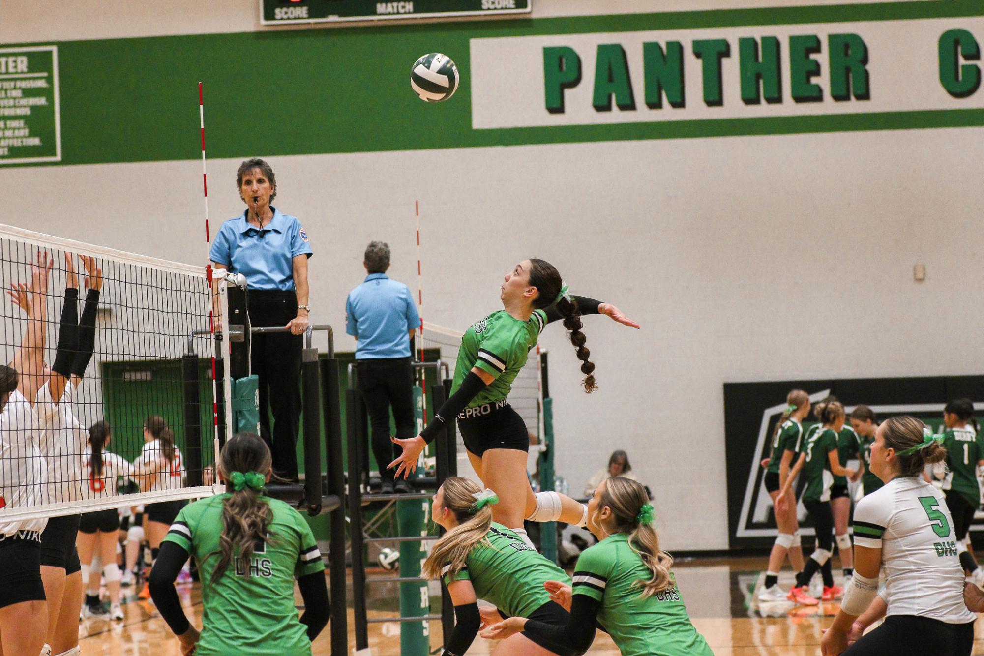 Varsity Volleyball vs. Maize (Photos by Liberty Smith)