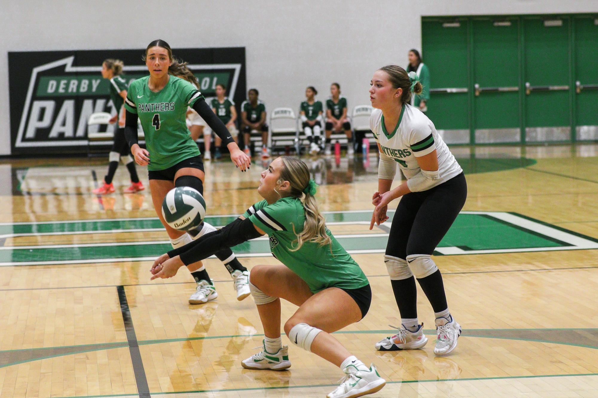 Varsity Volleyball vs. Maize (Photos by Liberty Smith)