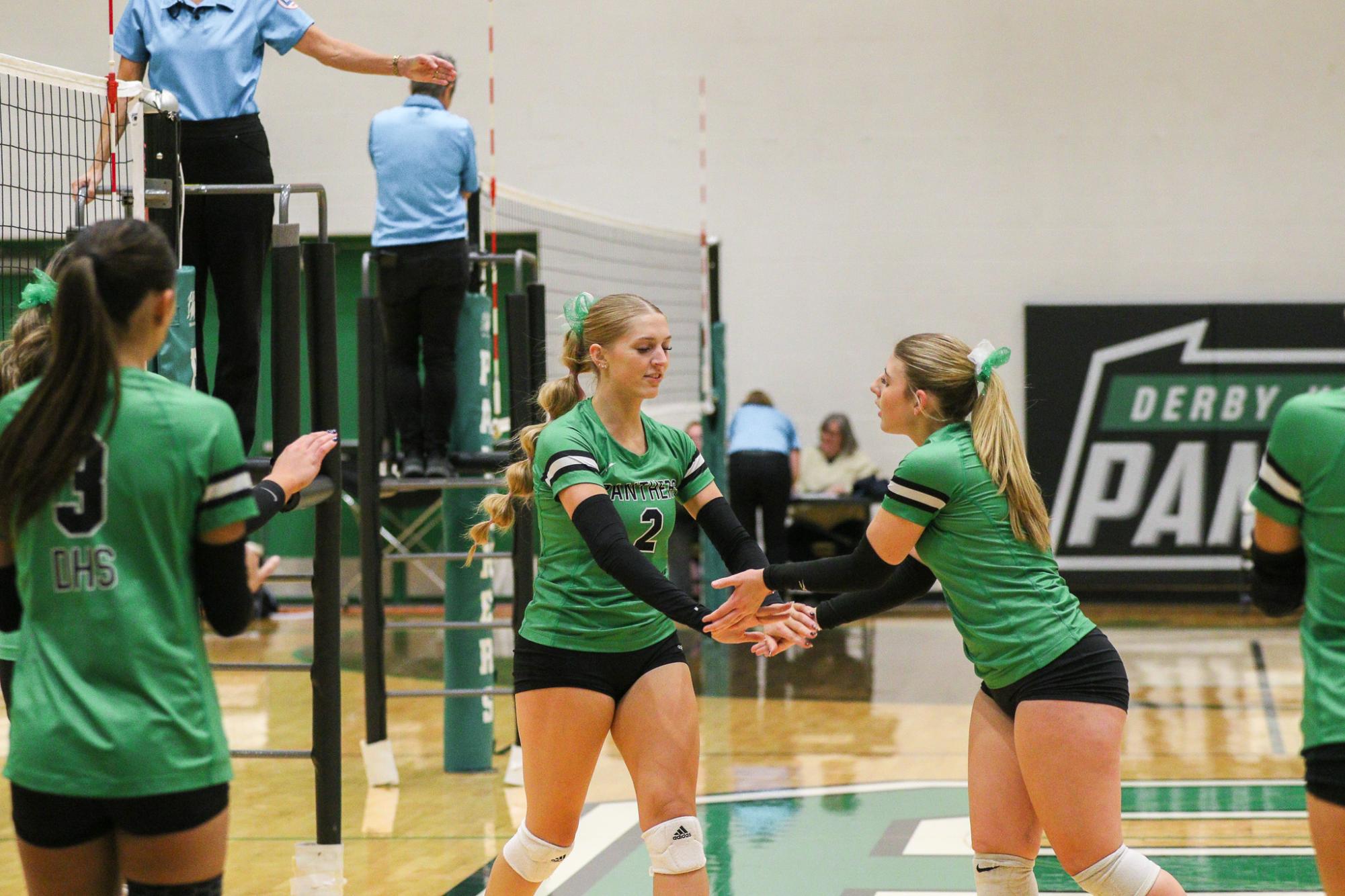 Varsity Volleyball vs. Maize (Photos by Liberty Smith)