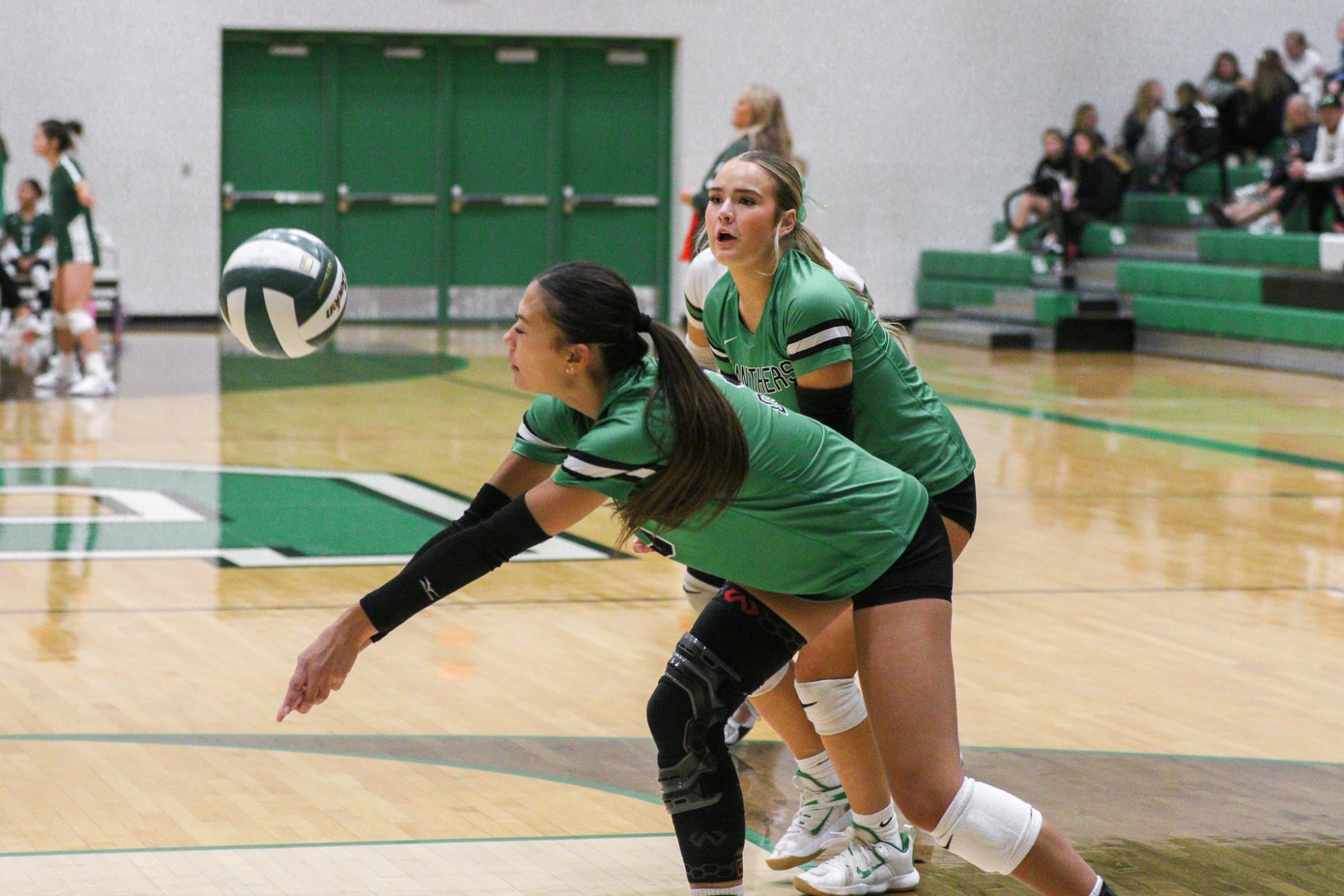 Varsity Volleyball vs. Maize (Photos by Liberty Smith)