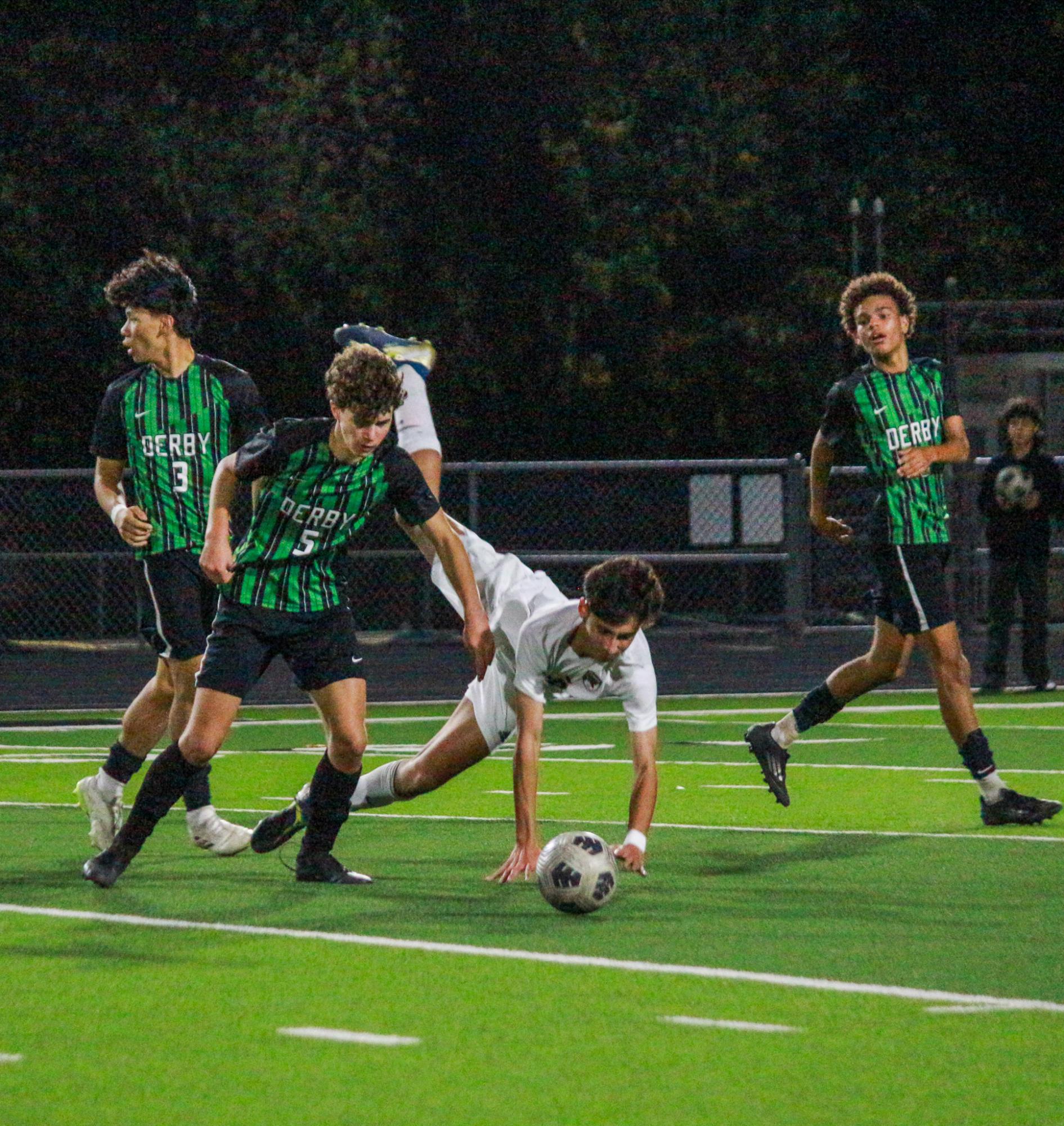 Varsity Boys soccer season ends vs. Lawrence Free State losing 2-0 (Photos by Delainey Stephenson)