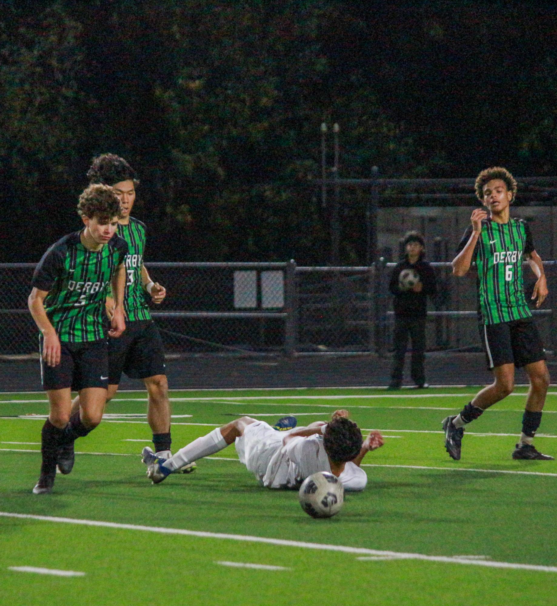 Varsity Boys soccer season ends vs. Lawrence Free State losing 2-0 (Photos by Delainey Stephenson)