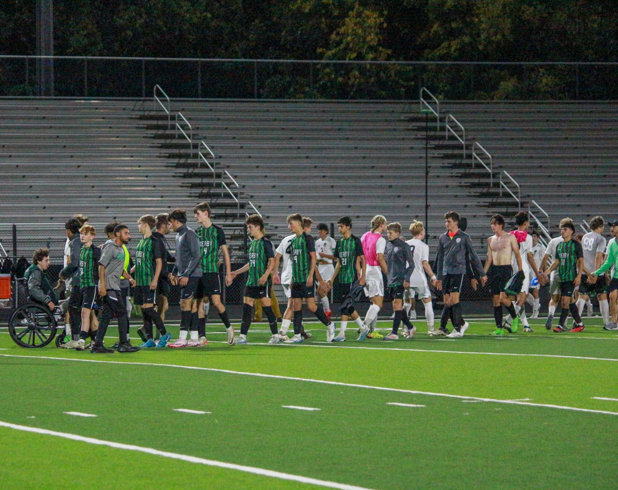 Varsity Boys soccer season ends vs. Lawrence Free State losing 2-0 (Photos by Delainey Stephenson)