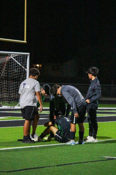 Navigation to Story: Varsity Boys soccer season ends vs. Lawrence Free State losing 2-0 (Photos by Delainey Stephenson)