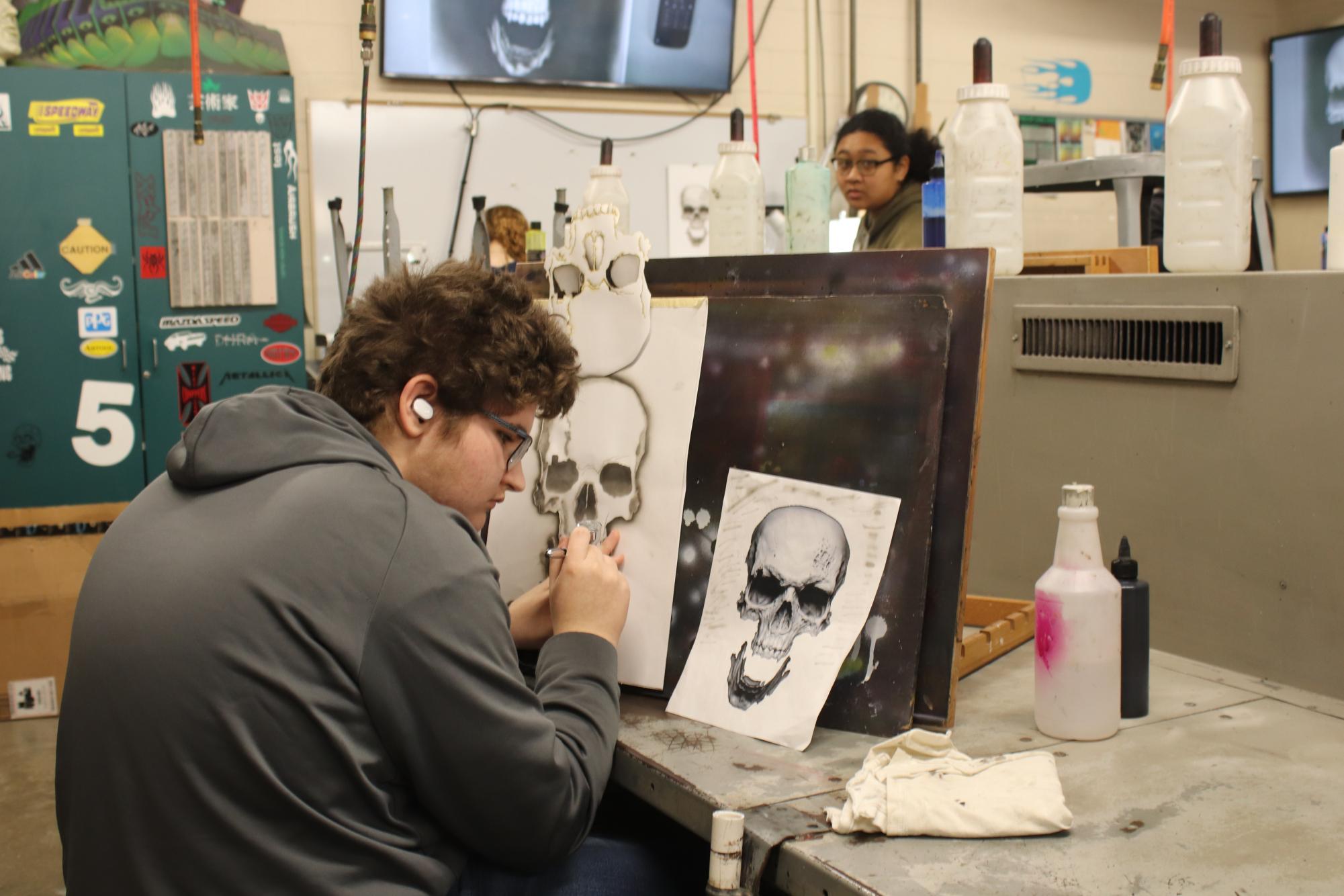 Airbrush Class (Photos by Maddy Wines)