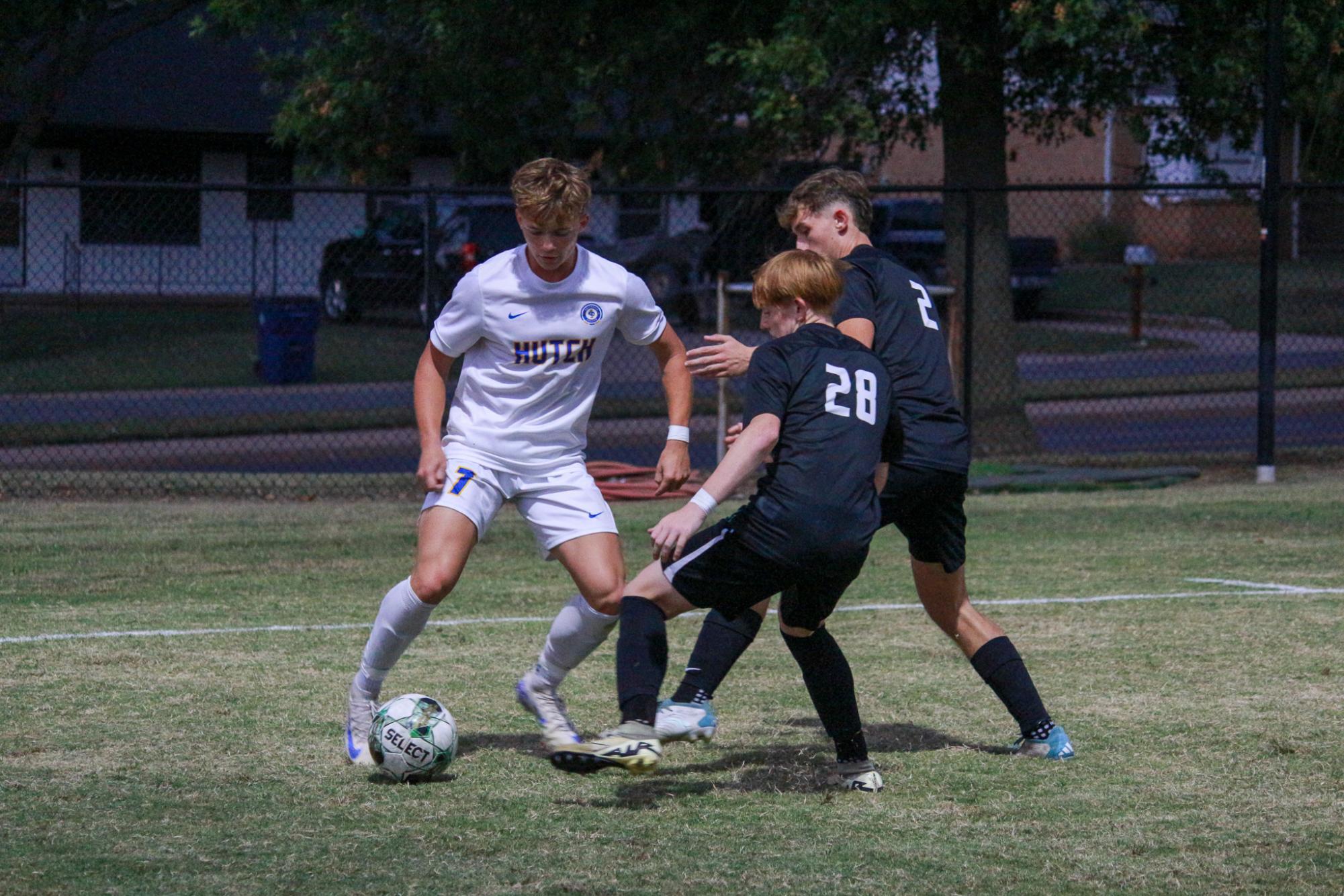 Varsity boys soccer vs. Hutch (Photos by Delainey Stephenson)