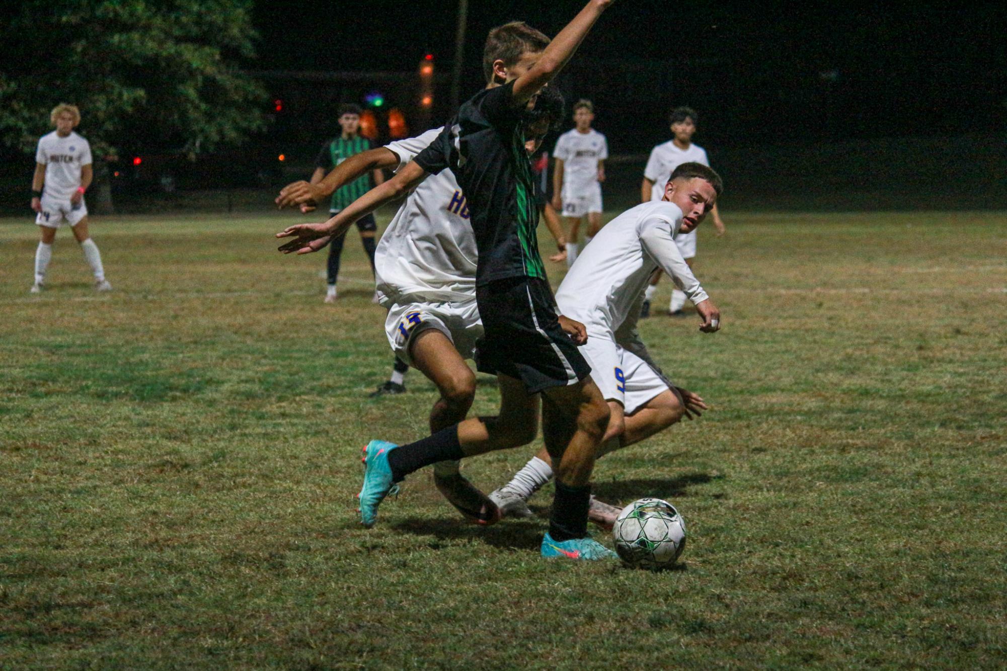 Varsity boys soccer vs. Hutch (Photos by Delainey Stephenson)