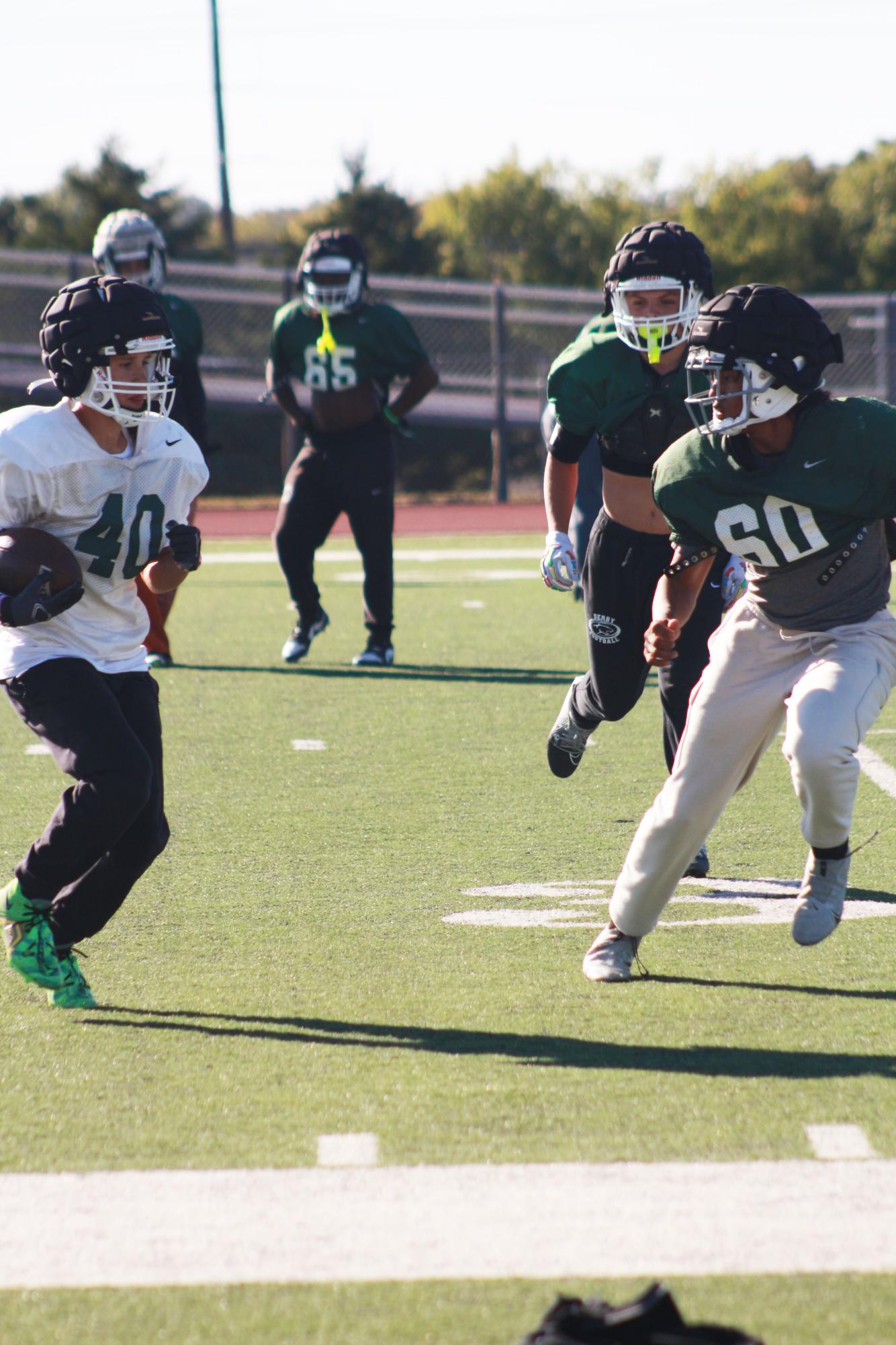 Football Practice (Photos by Taylor Hallowell)