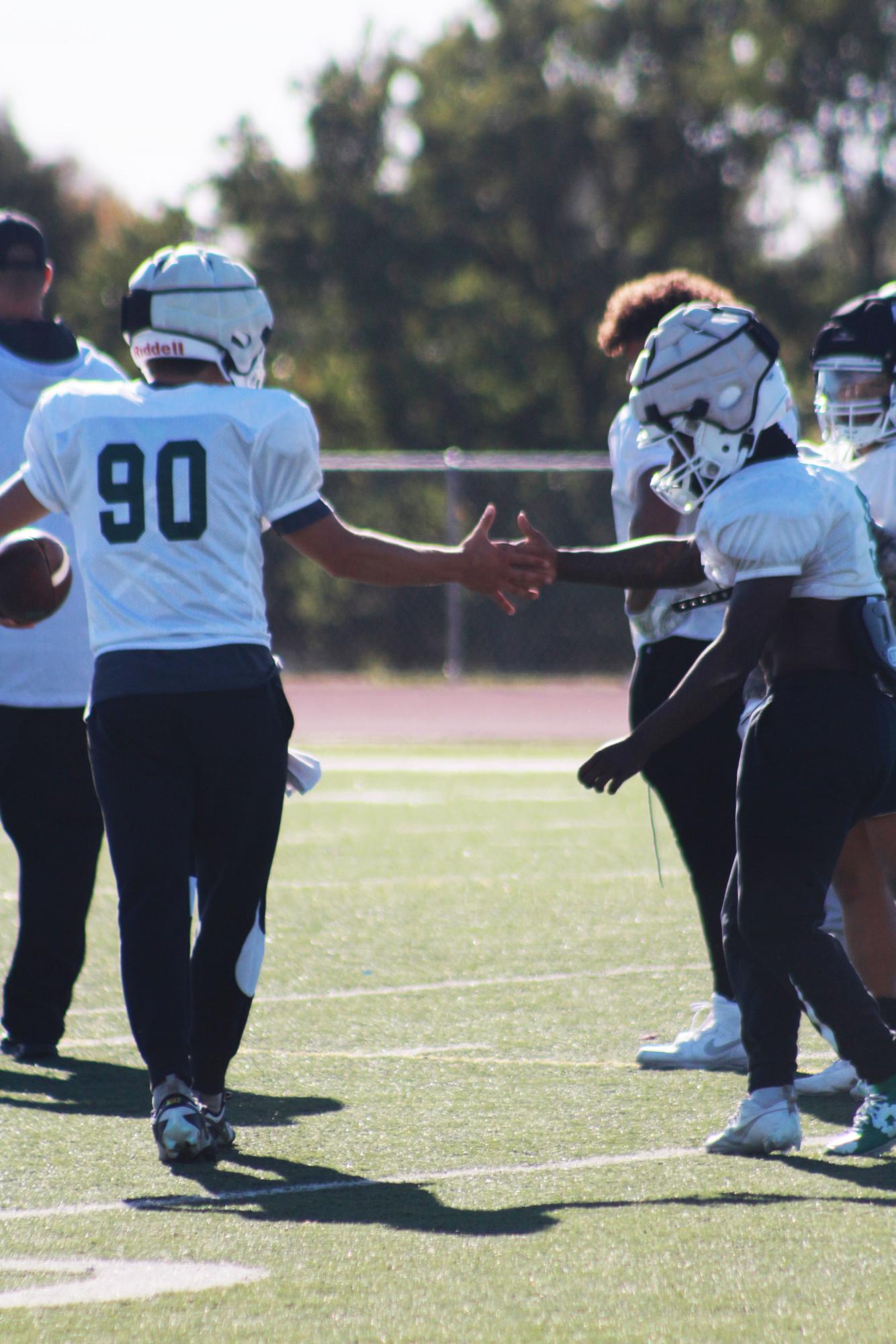 Football Practice (Photos by Taylor Hallowell)