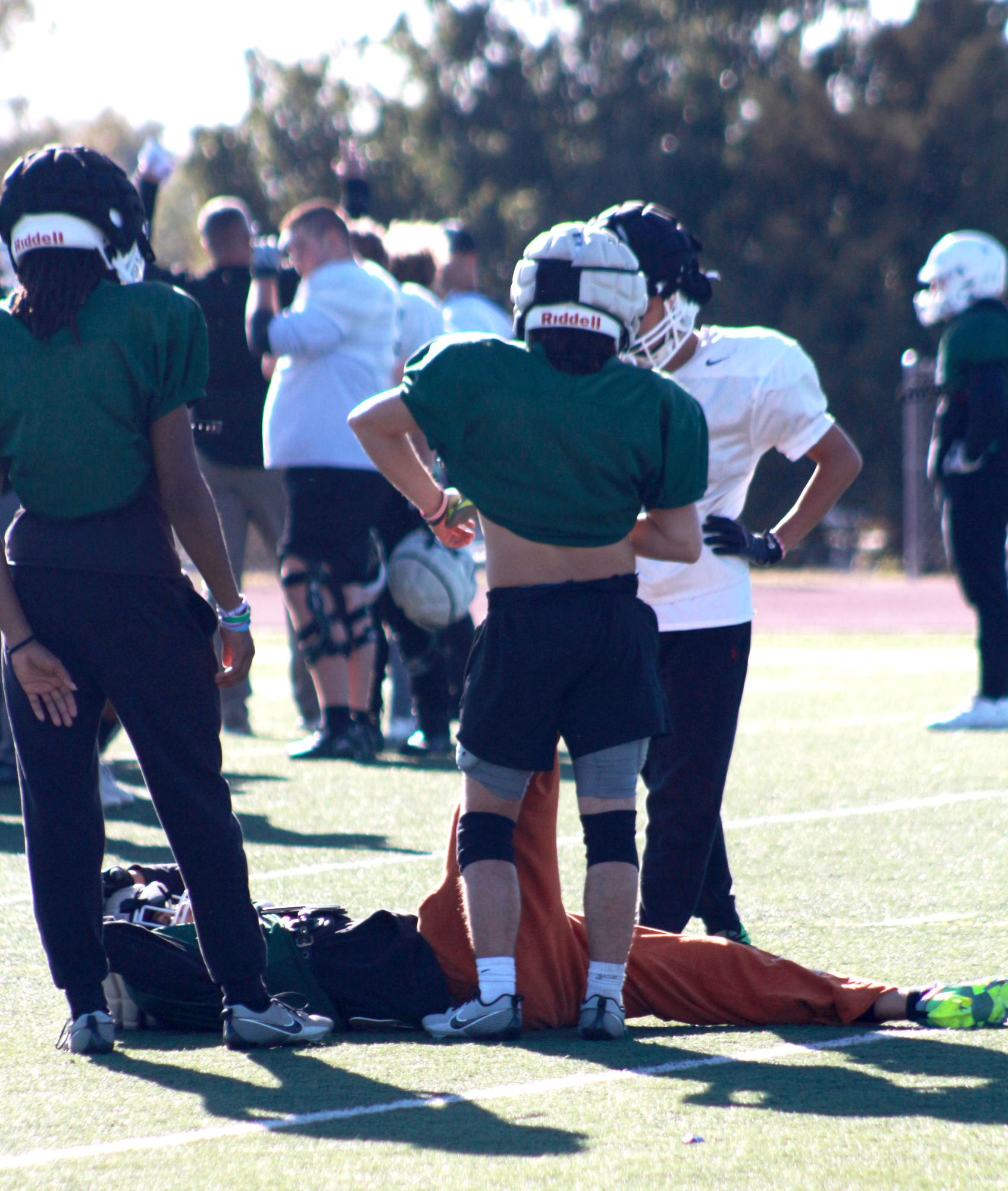 Football Practice (Photos by Taylor Hallowell)