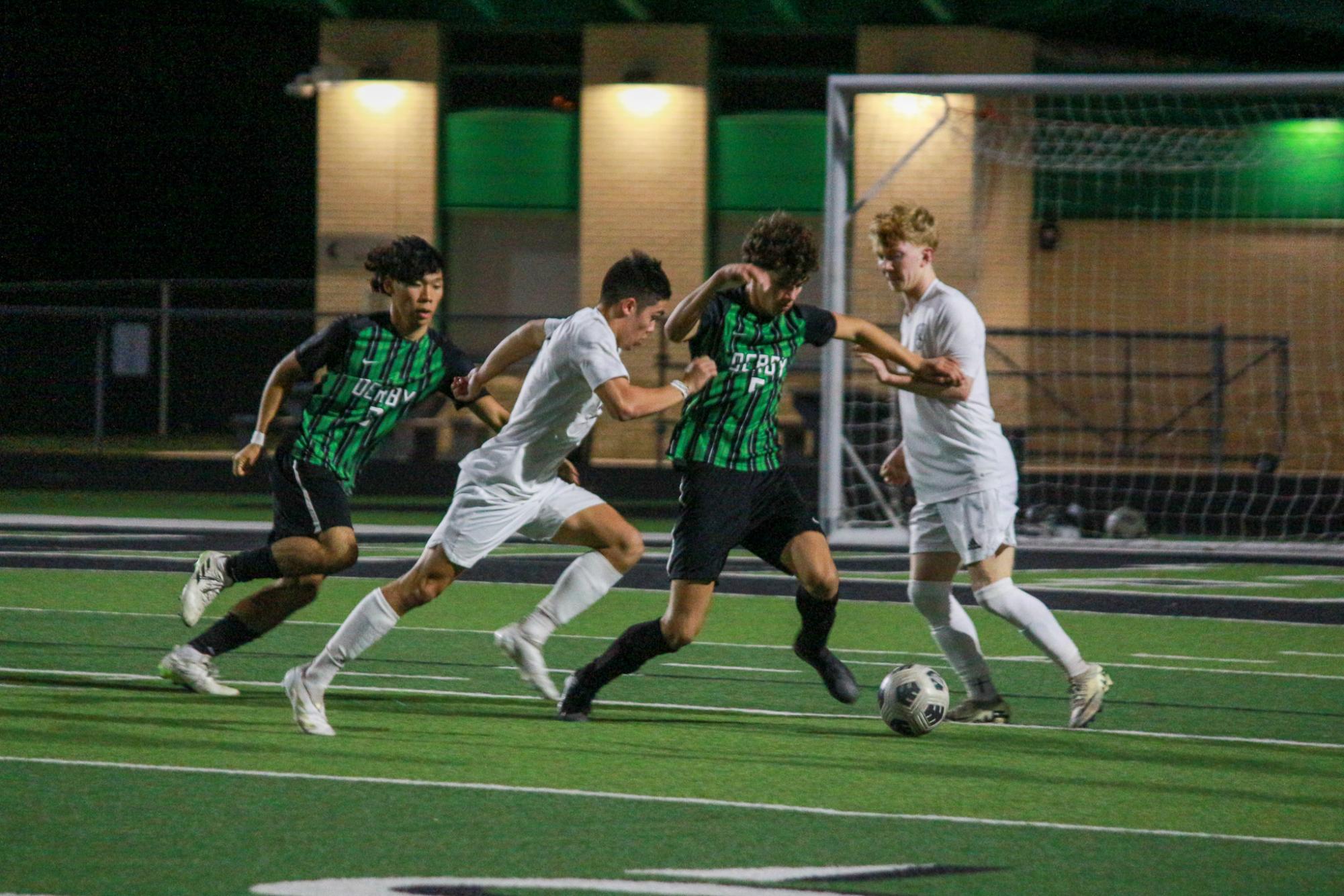 Varsity Boys soccer season ends vs. Lawrence Free State losing 2-0 (Photos by Delainey Stephenson)