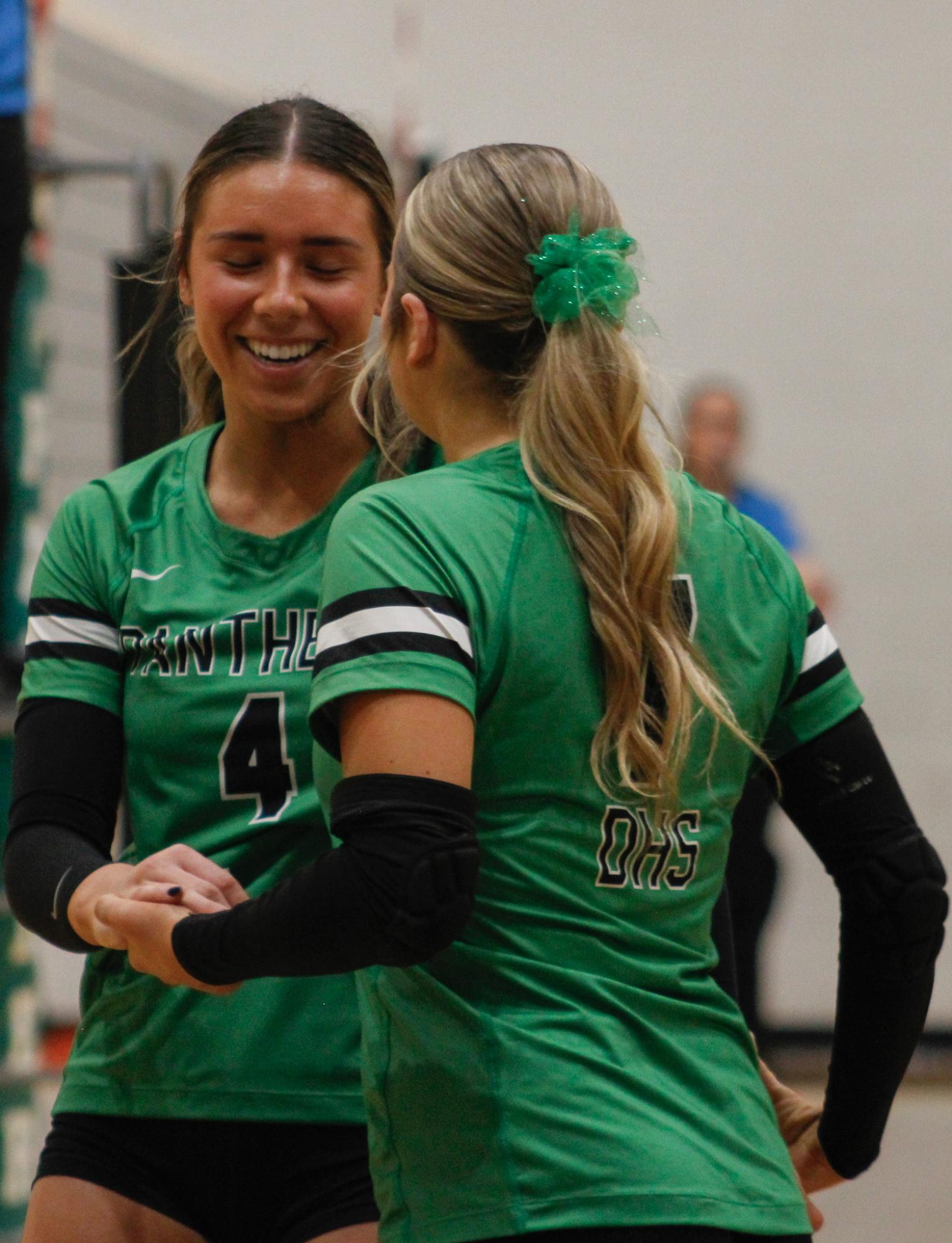 Varsity Volleyball vs. Maize (Photos by Betsy Ordinan)