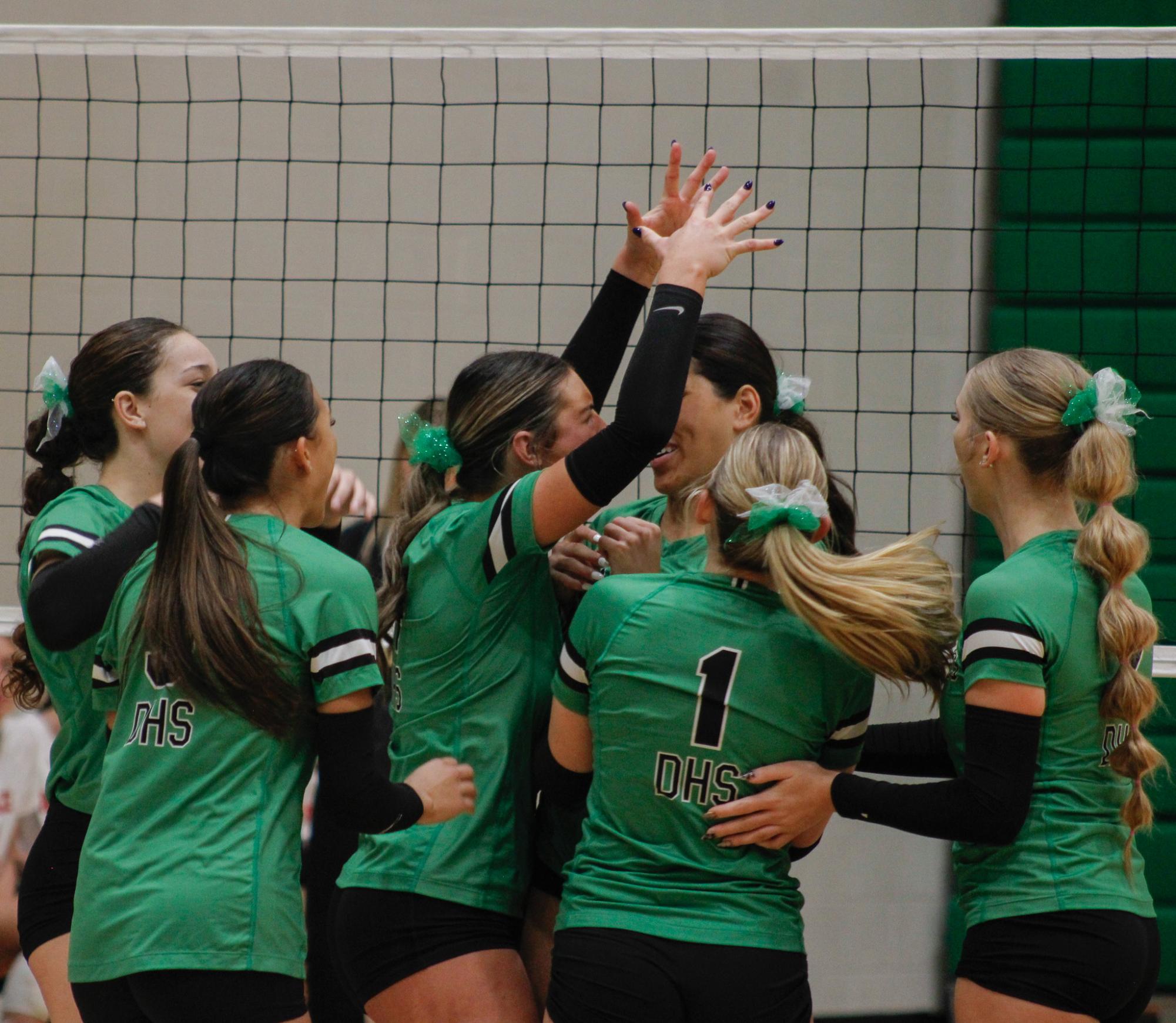 Varsity Volleyball vs. Maize (Photos by Betsy Ordinan)