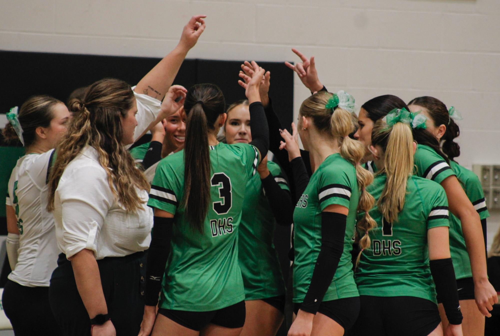 Varsity Volleyball vs. Maize (Photos by Betsy Ordinan)