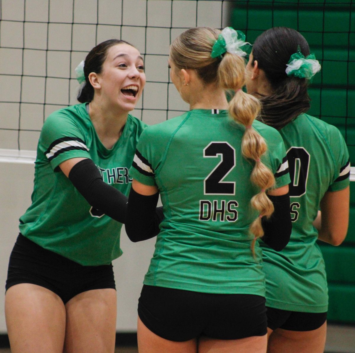 The varsity volleyball team had a close game against Maize on October 15th.