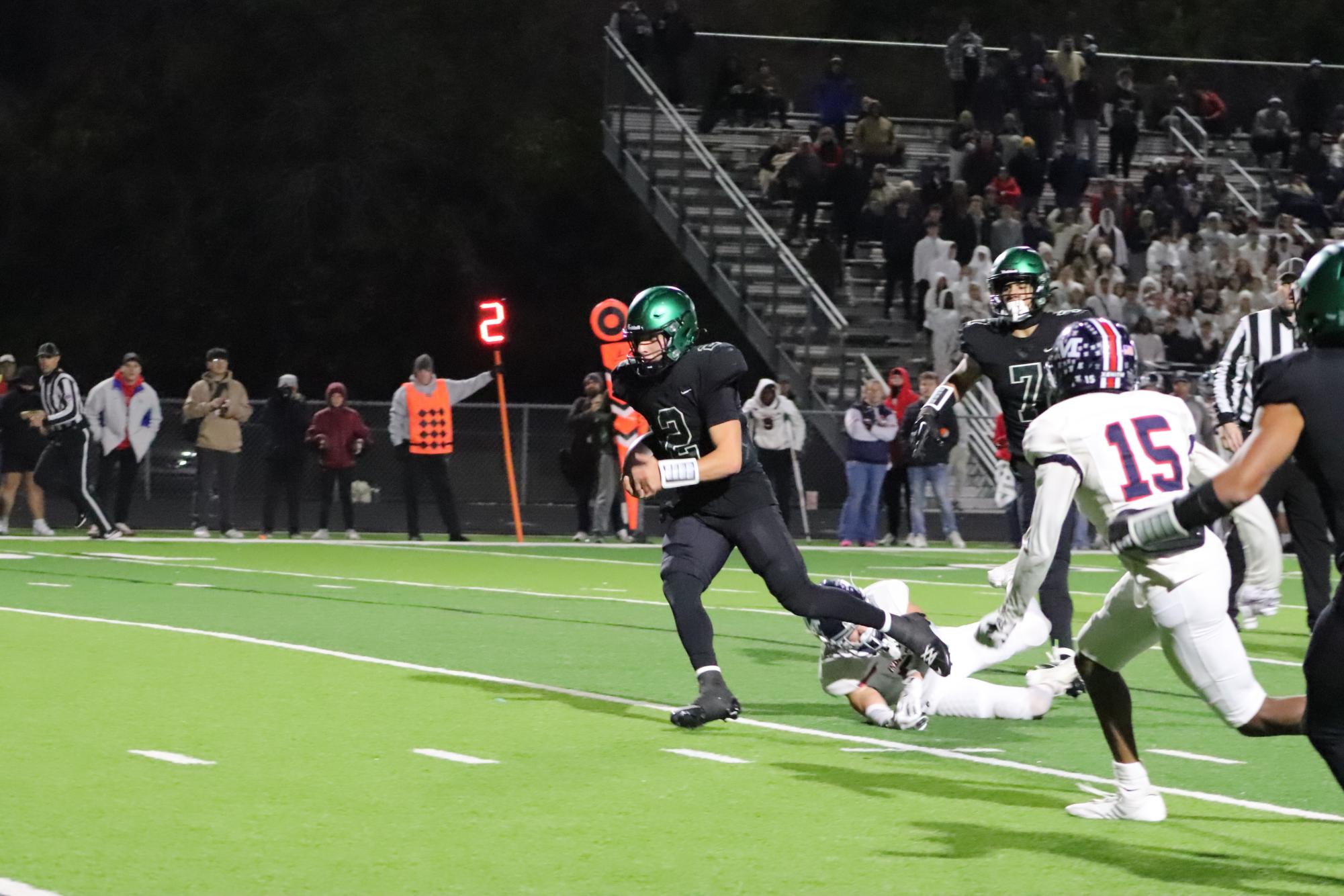 Football vs Manhattan substate (Photos by Persephone Ivy)