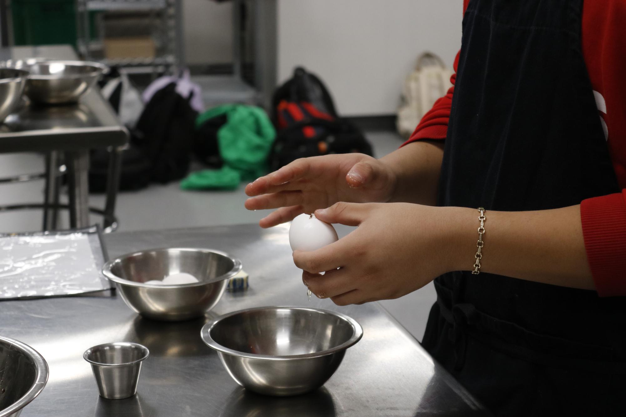 Culinary making double chocolate chip cookies (Photos by Holly Bookout)