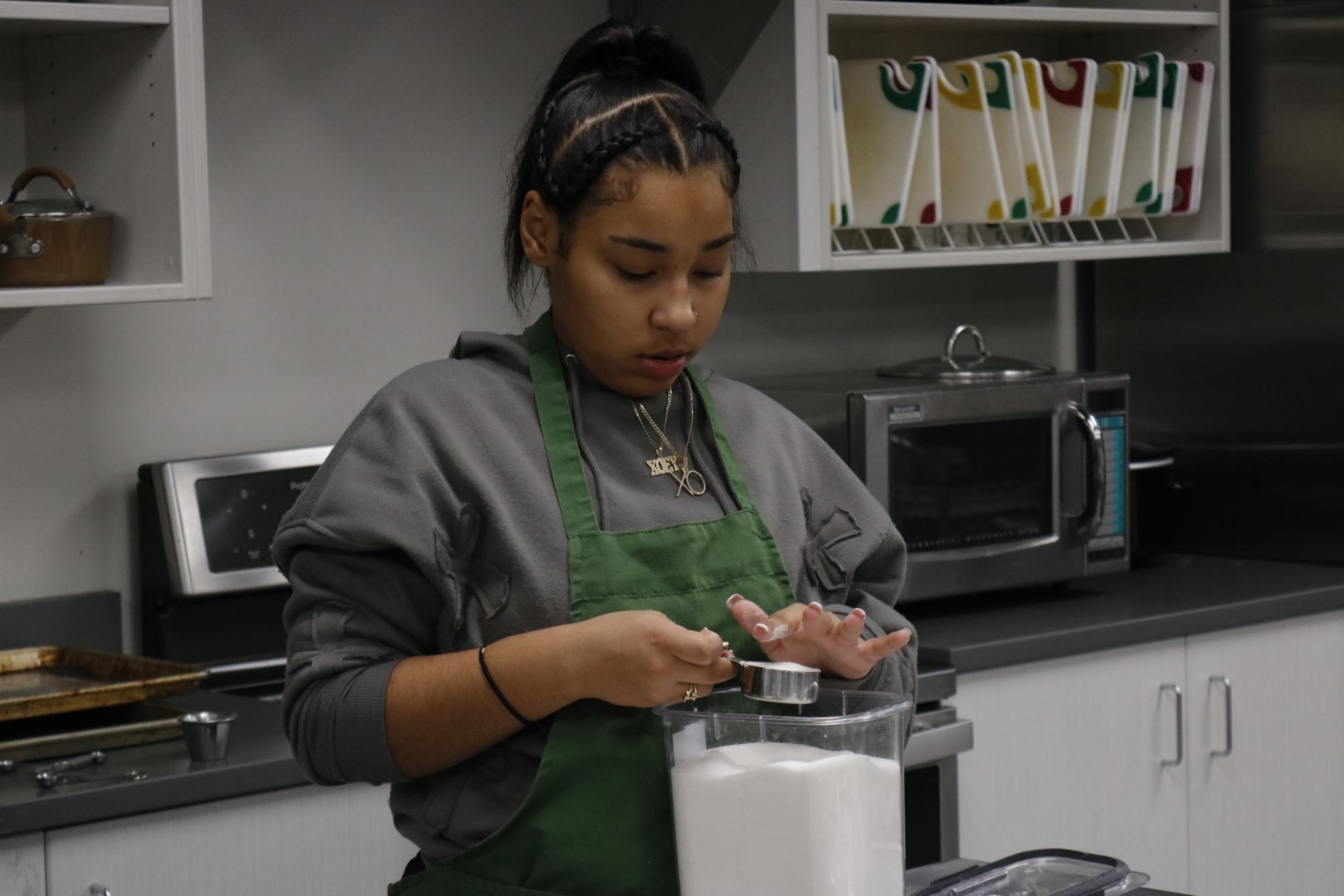 Culinary making double chocolate chip cookies (Photos by Holly Bookout)