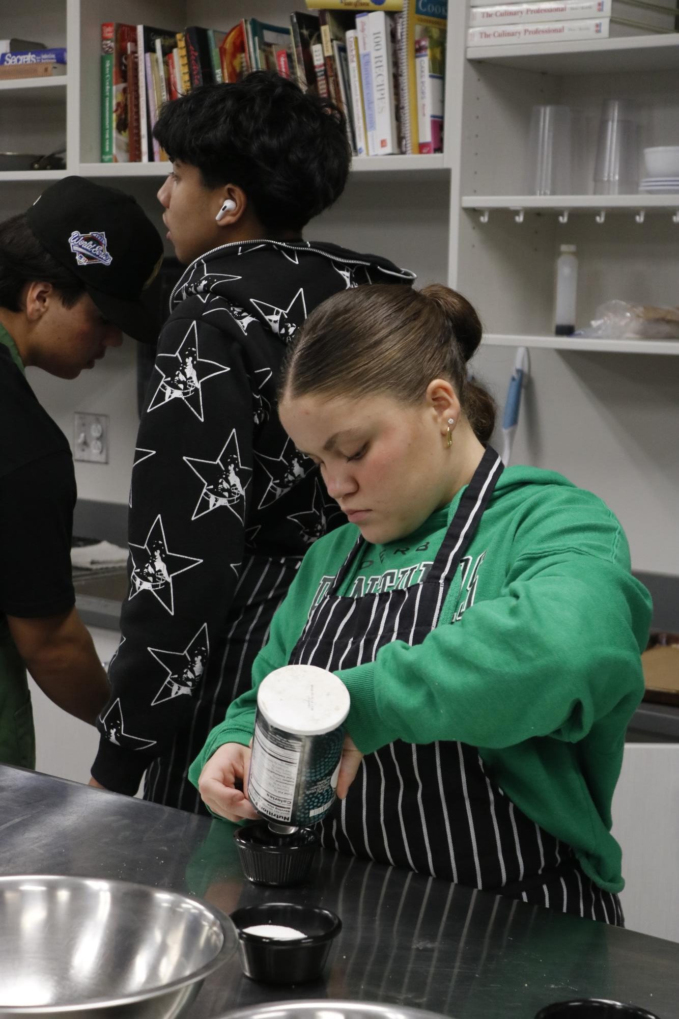 Culinary making double chocolate chip cookies (Photos by Holly Bookout)