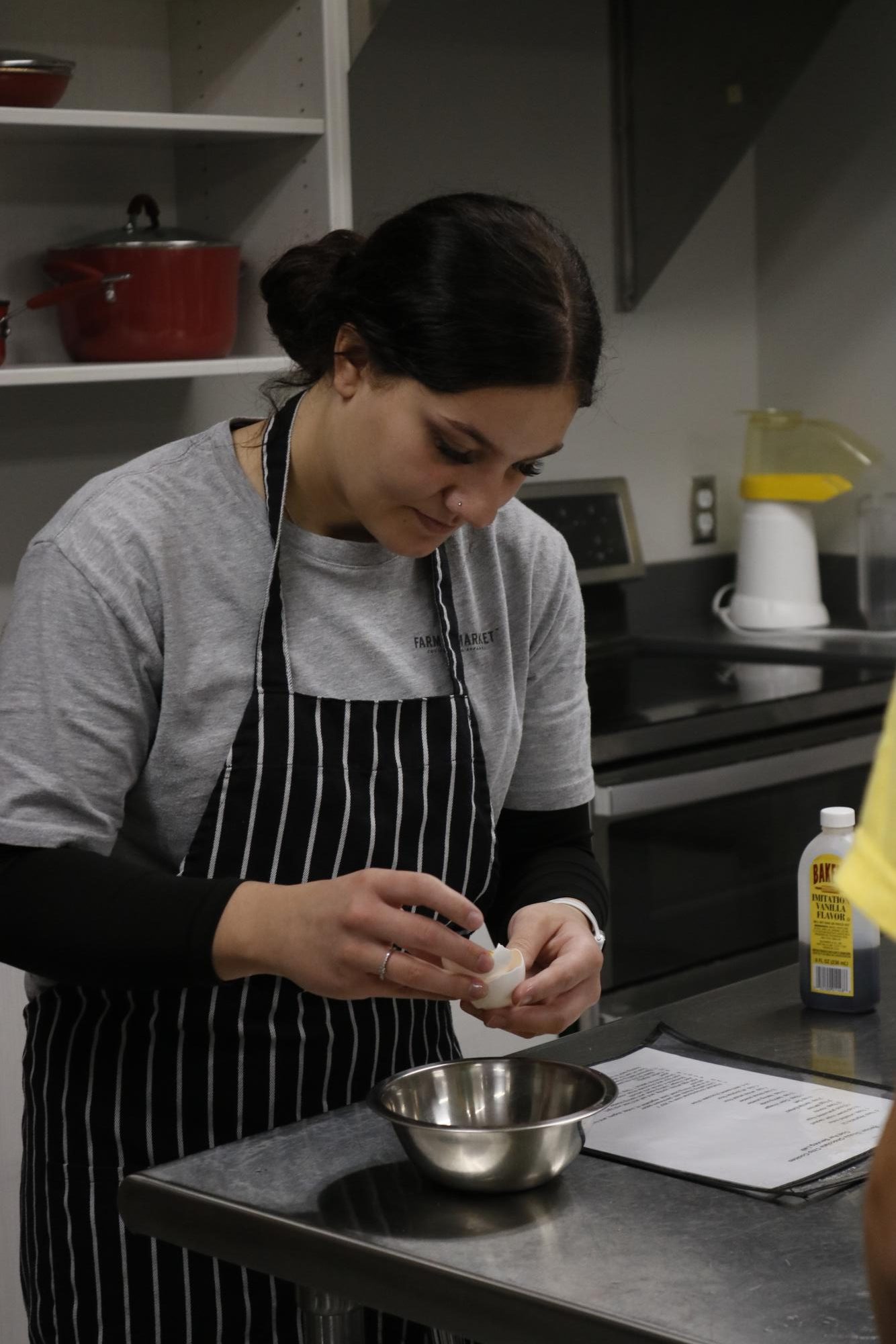 Culinary making double chocolate chip cookies (Photos by Holly Bookout)