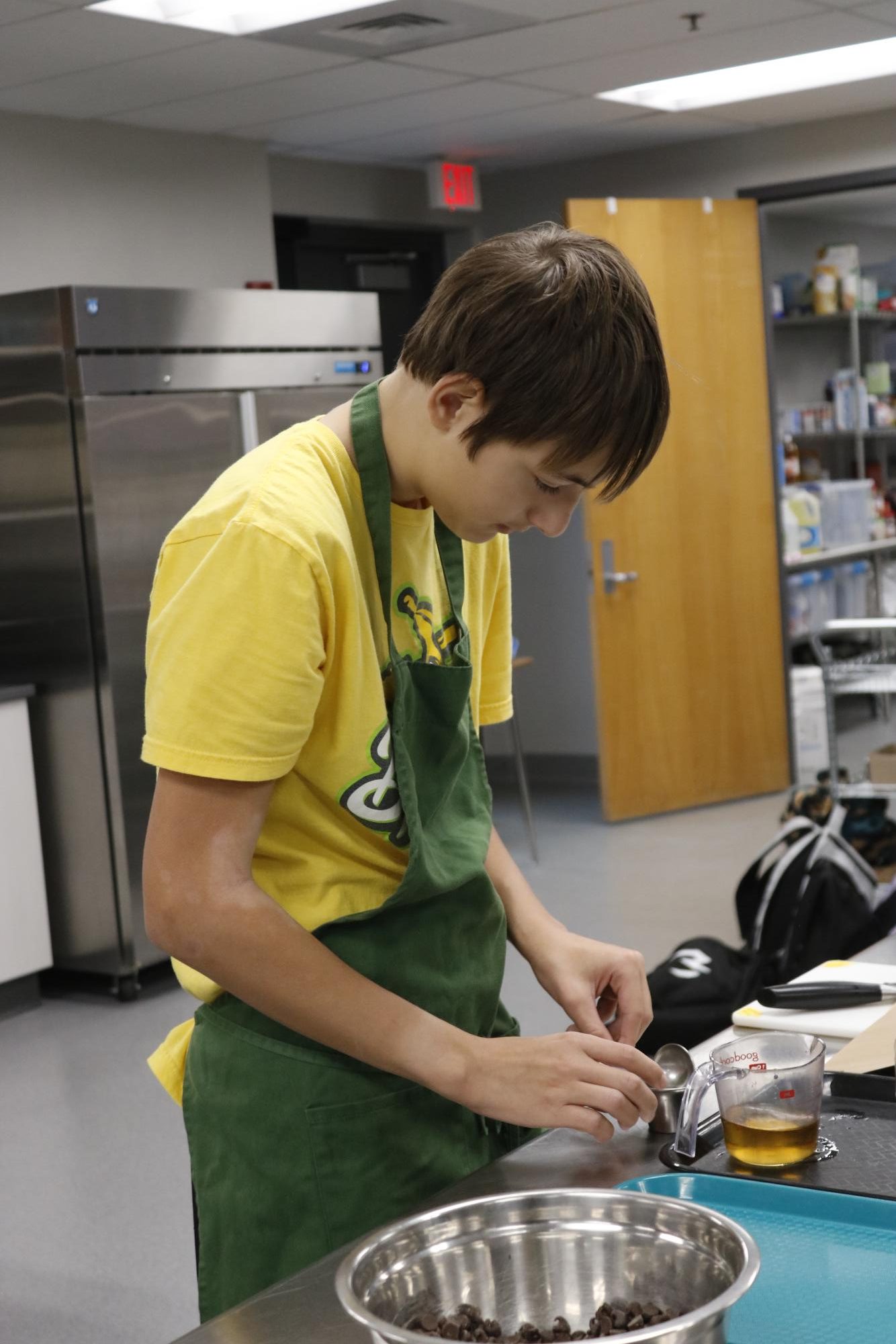 Culinary making double chocolate chip cookies (Photos by Holly Bookout)