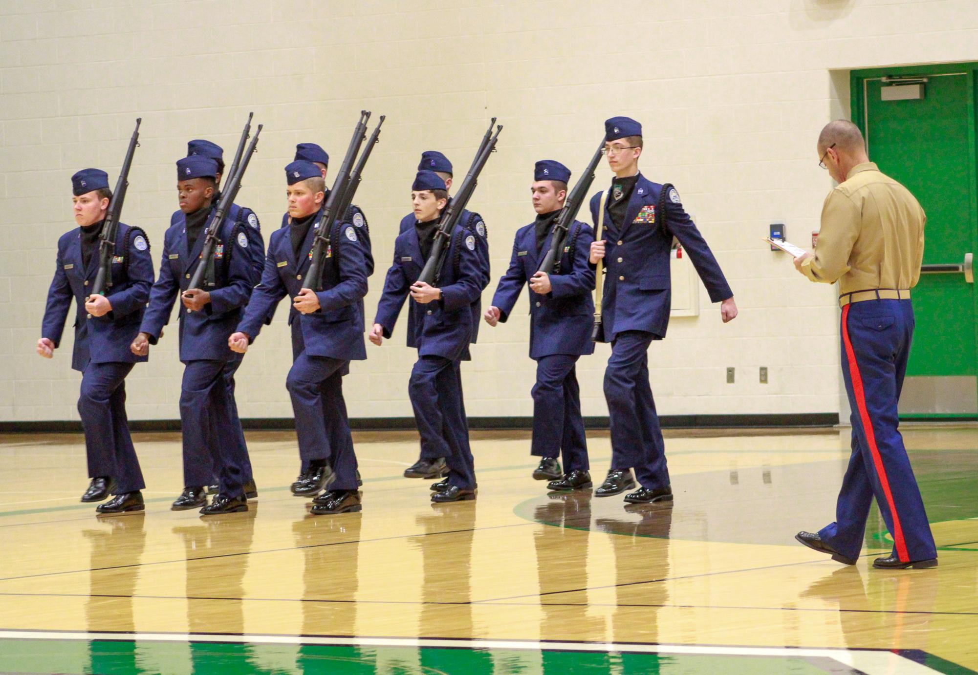 AFJROTC home drill meet (Photos by Sophie Segelke)