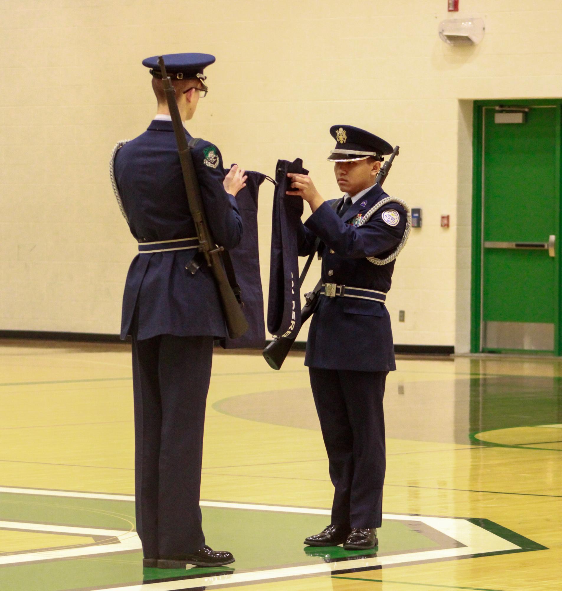 AFJROTC home drill meet (Photos by Sophie Segelke)