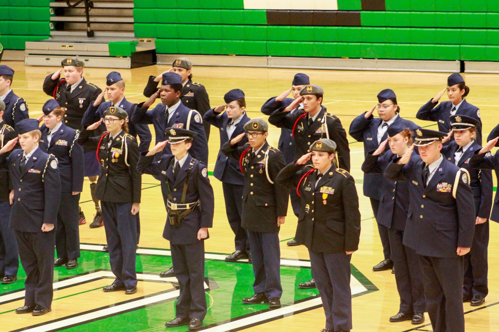 AFJROTC home drill meet (Photos by Sophie Segelke)