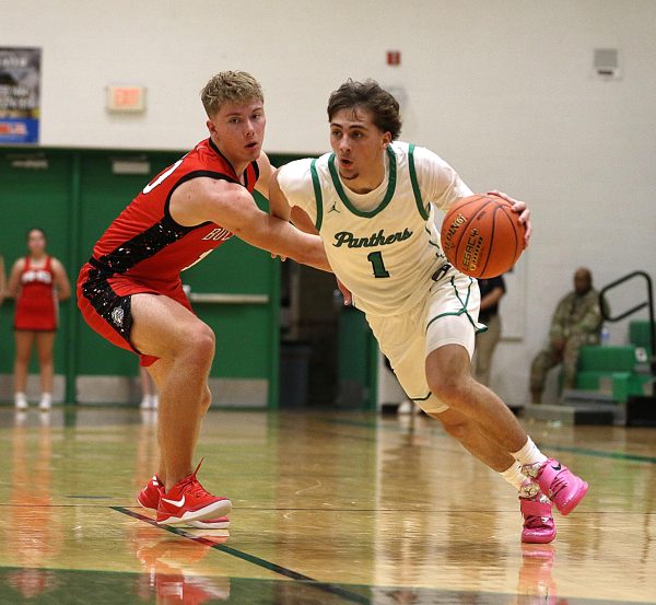 The boys varsity basketball team faced McPherson on Dec. 10, with a thrilling finish that came down to the final 4.1 seconds of the game. Senior point guard Jack Ulwelling made the decisive shot, leading Derby to a 72-71 victory.