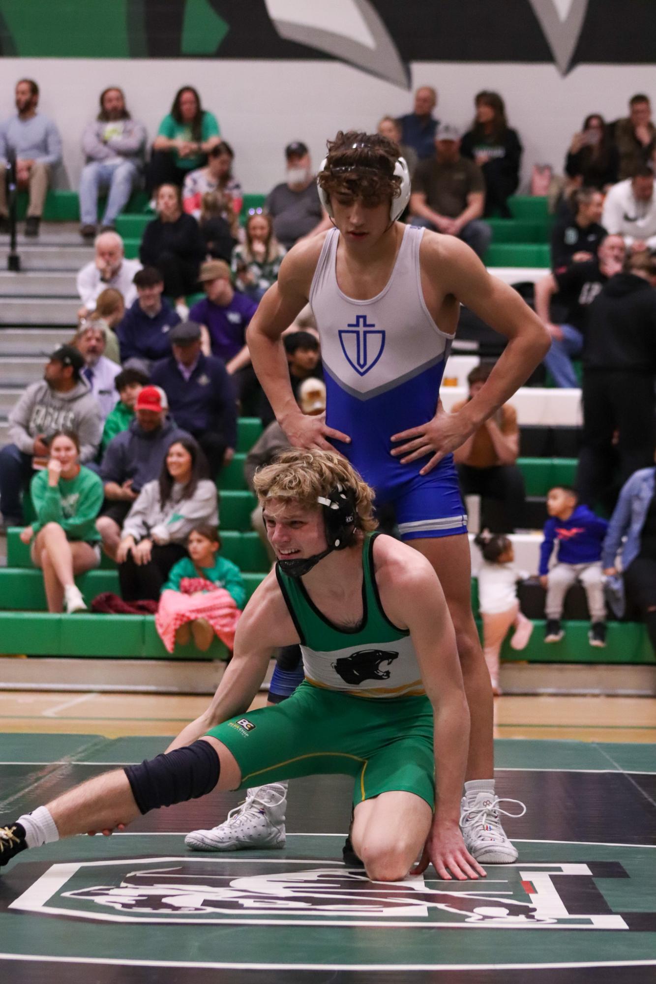 Girls and boys varsity wrestling vs. girls and boys Kapaun (Photos Delainey Stephenson)