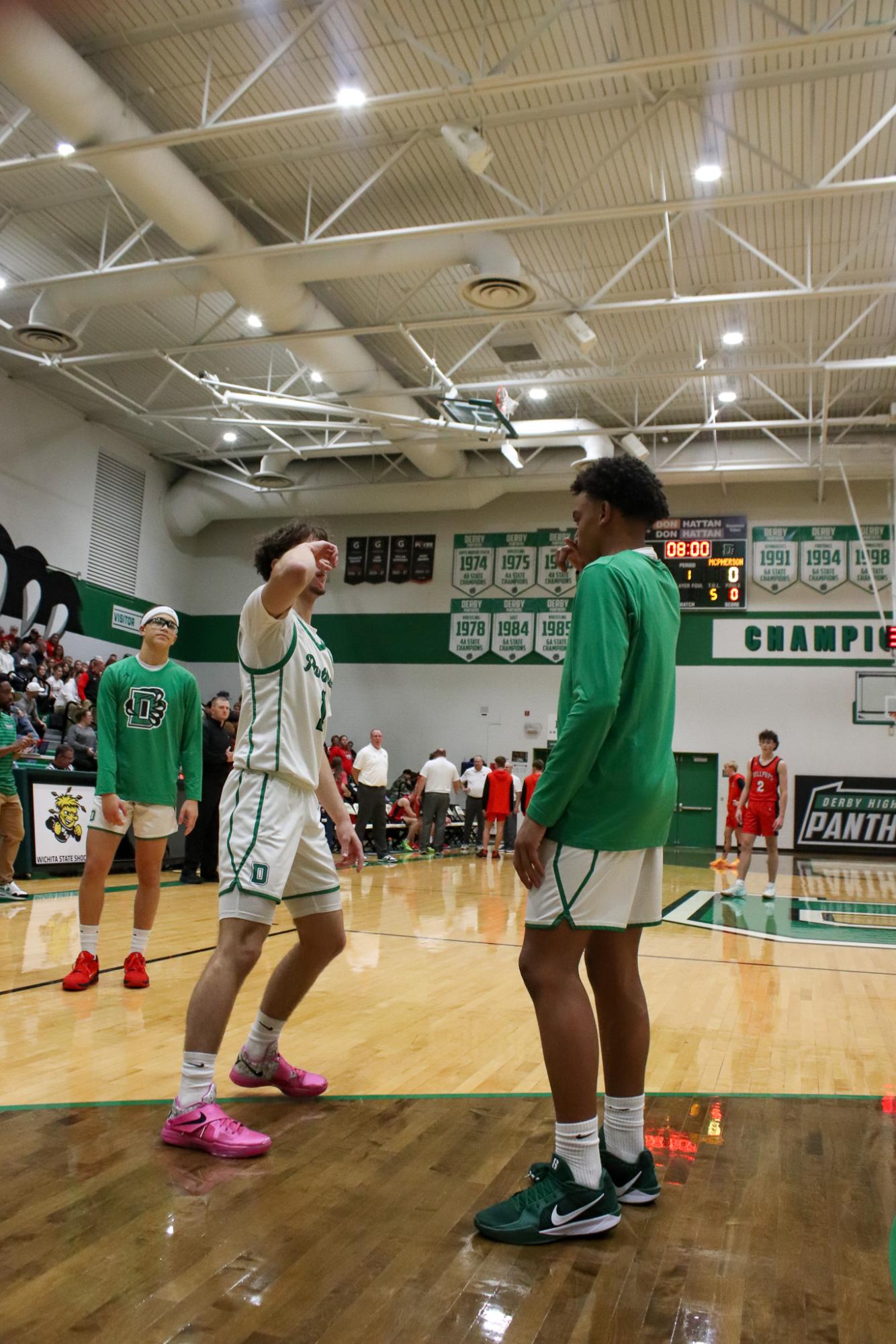 Varsity Boys basketball vs. McPherson  (Photos by Delainey Stephenson)