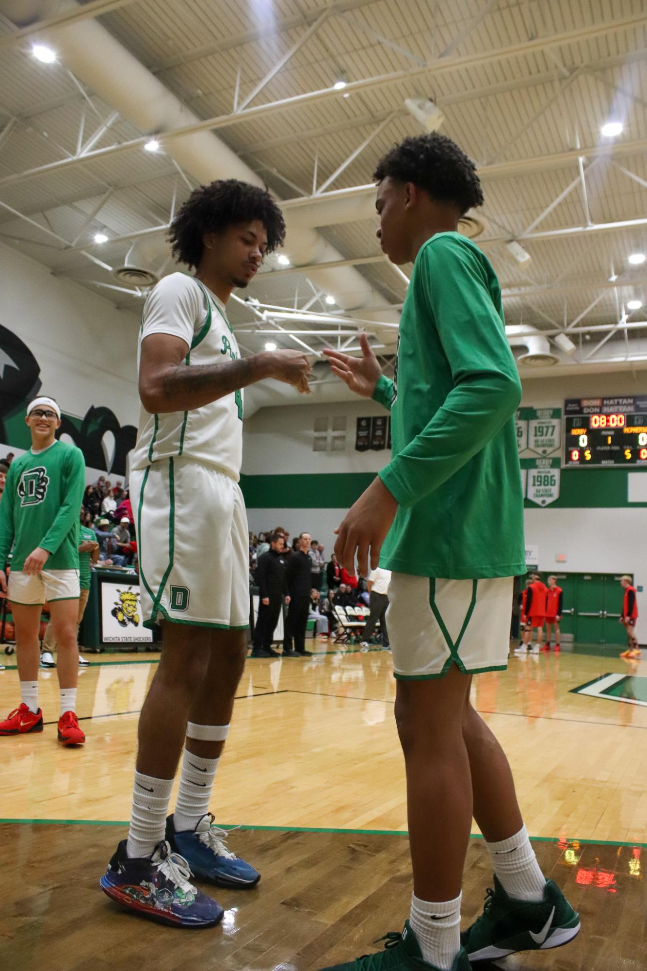 Varsity Boys basketball vs. McPherson  (Photos by Delainey Stephenson)