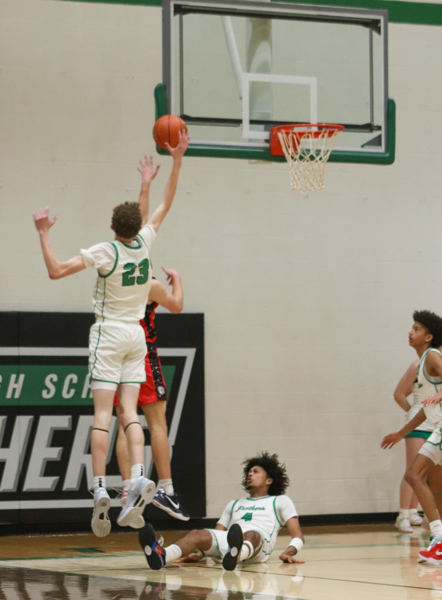 Varsity Boys basketball vs. McPherson  (Photos by Delainey Stephenson)