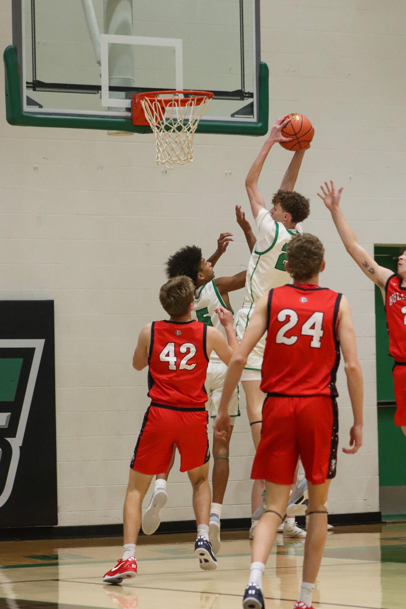 Varsity Boys basketball vs. McPherson  (Photos by Delainey Stephenson)