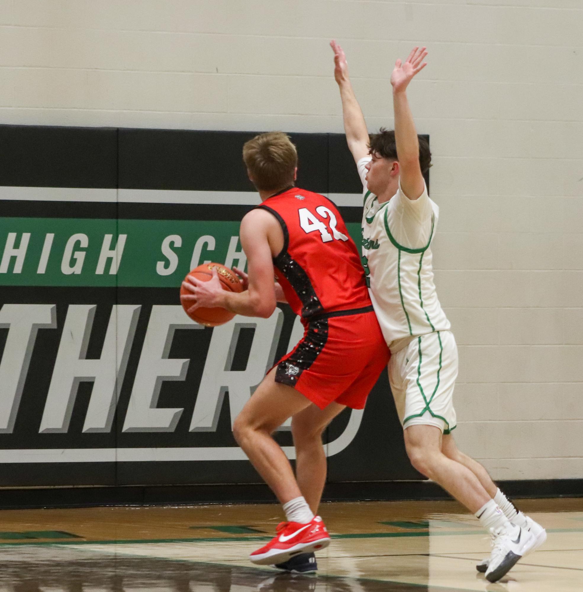 Varsity Boys basketball vs. McPherson  (Photos by Delainey Stephenson)