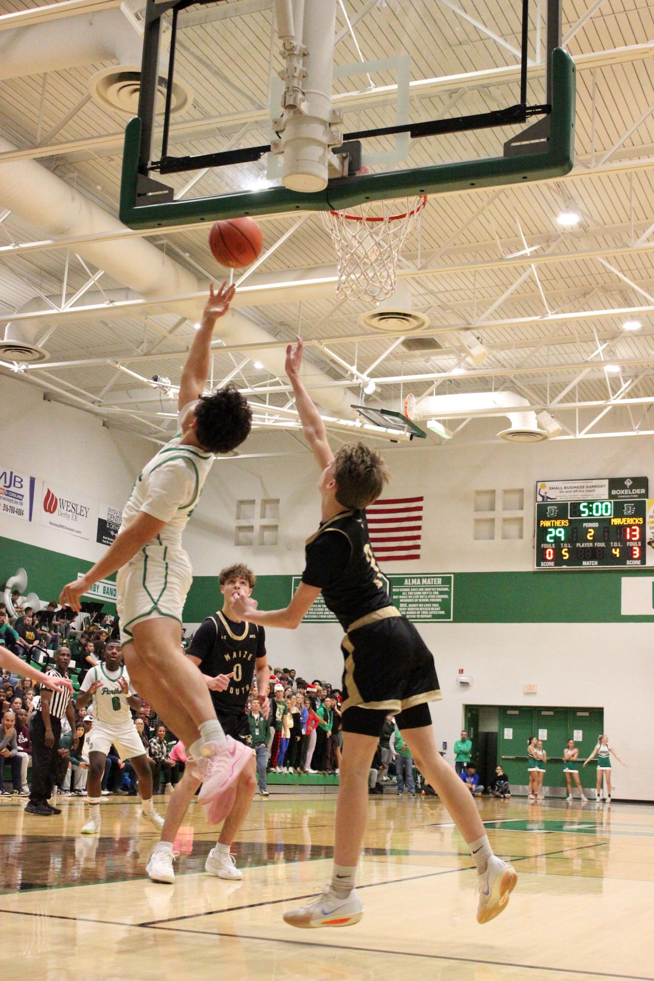 Boys varsity basketball vs. Maize South (Photos by Bree Stuhlsatz)