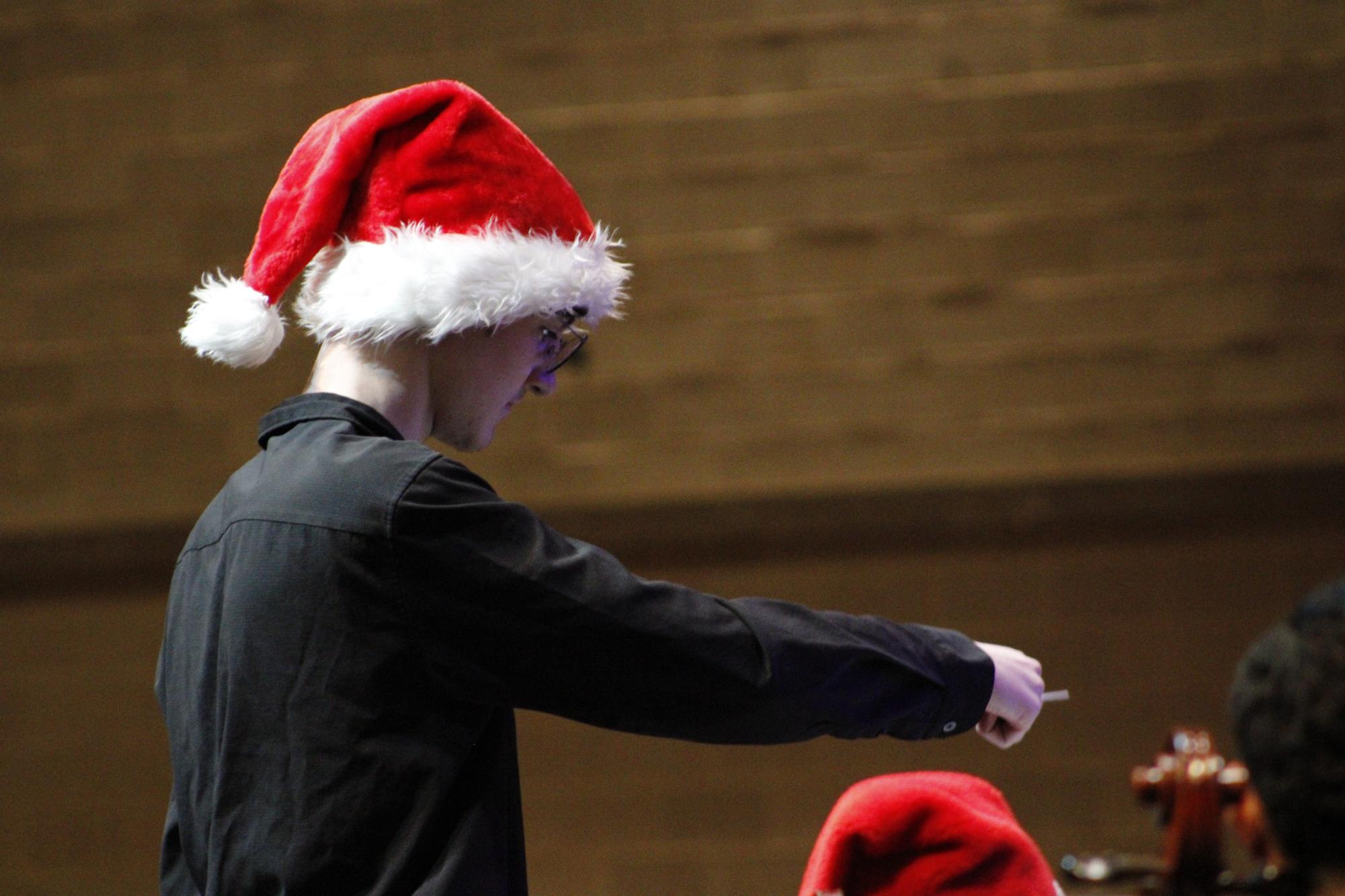 Seniors directing philharmonic orchestra (Photos by Persephone Ivy)