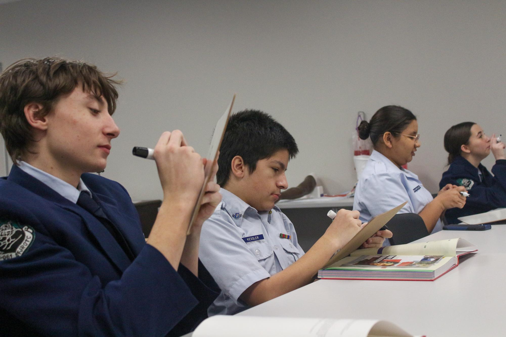 ROTC And Airbrush In Class (Photos by Olivia Grosser)