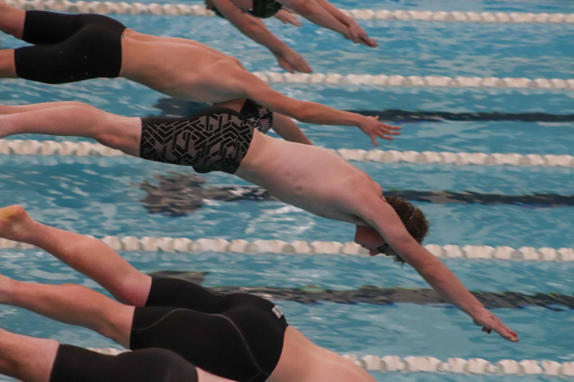 Boys swim at Campus (Photos by Delainey Stephenson)