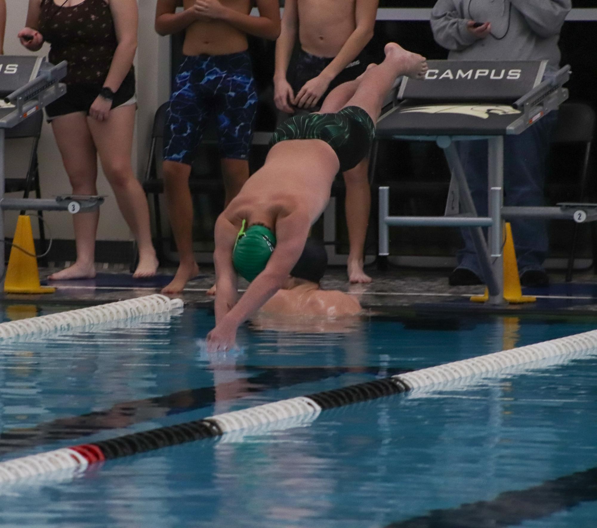 Boys swim at Campus (Photos by Delainey Stephenson)