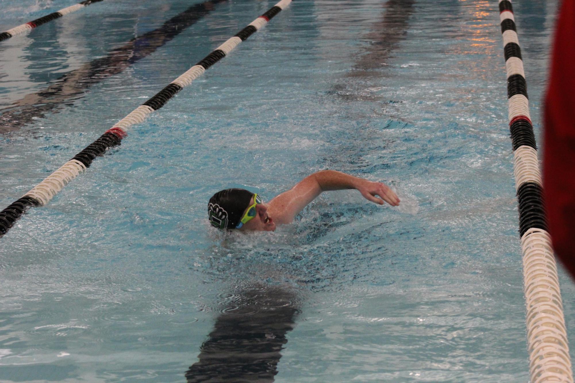 Boys swim at campus (photos by Stevie Hoppock)