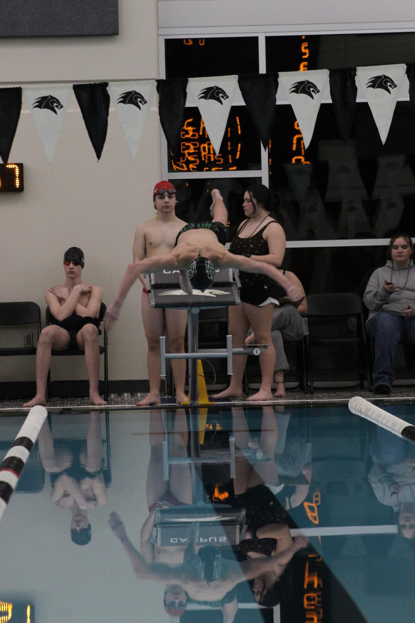 Boys swim at campus (photos by Stevie Hoppock)