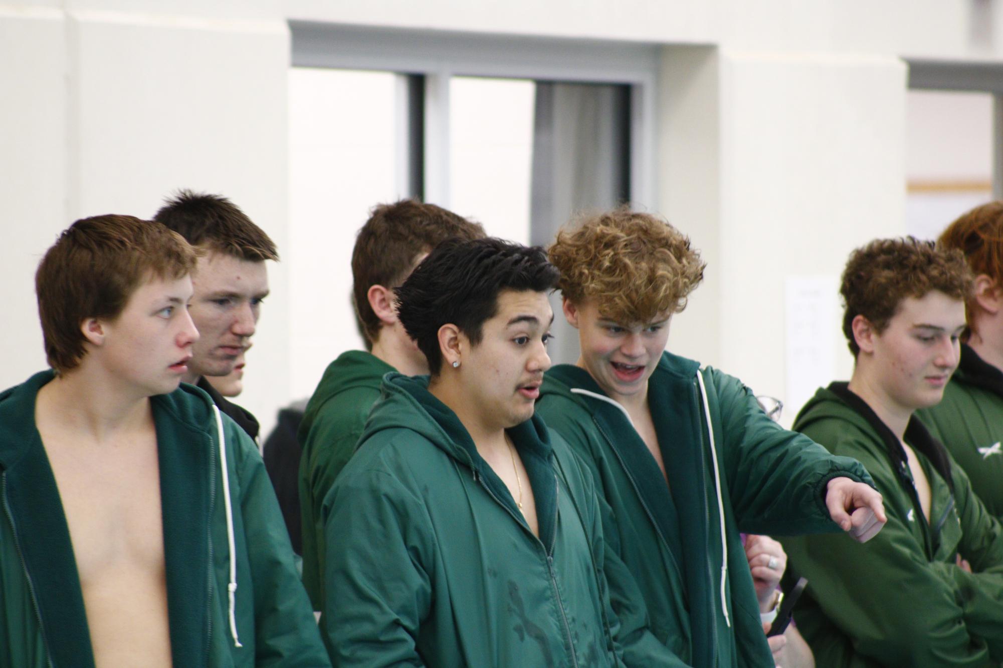 Boys senior swim and dive meet @Home